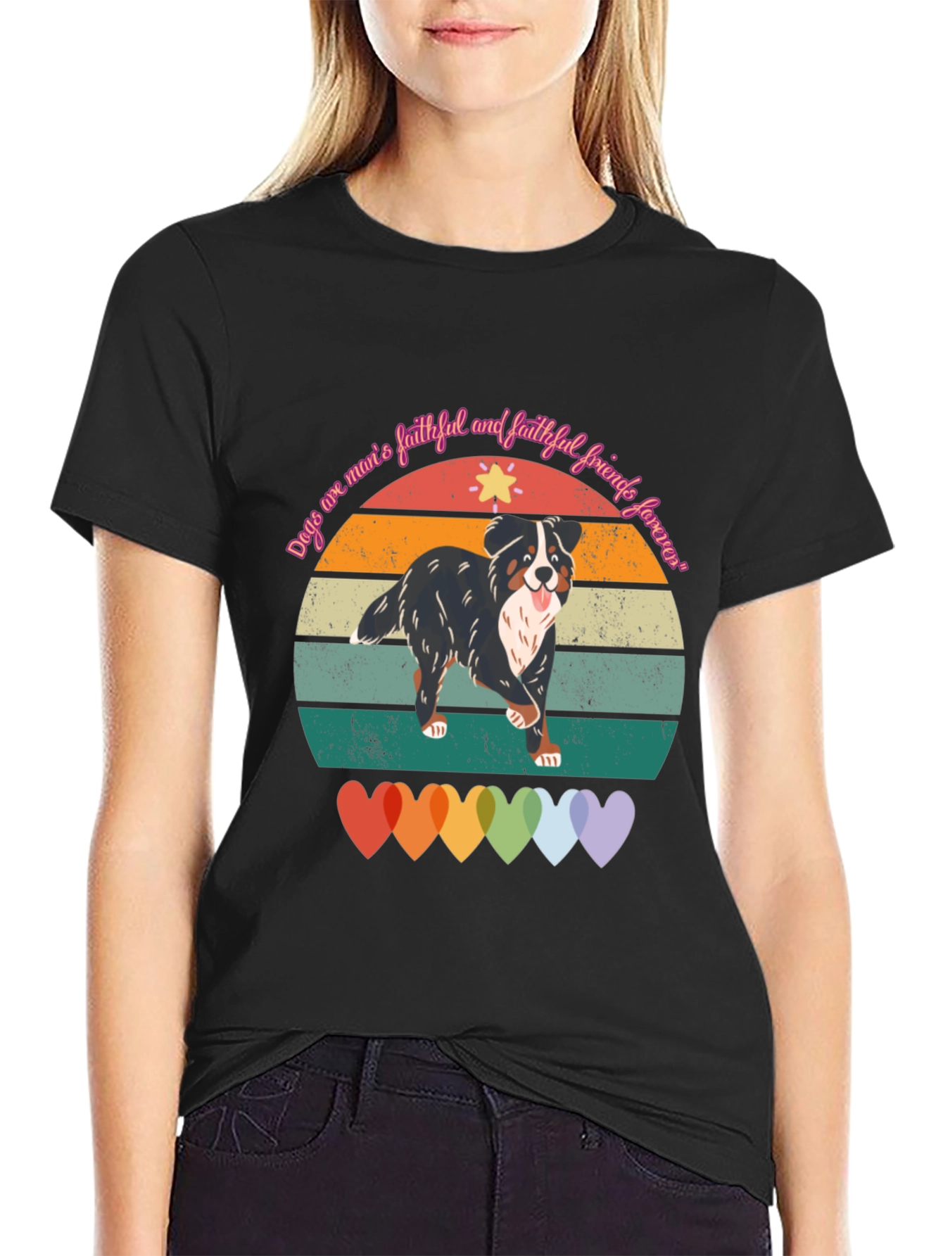 Faithful Dog T-Shirt: Mans Best Friend Forever