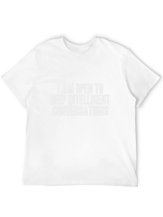 Deep Conversation T-Shirt - Funny Slogan Tee
