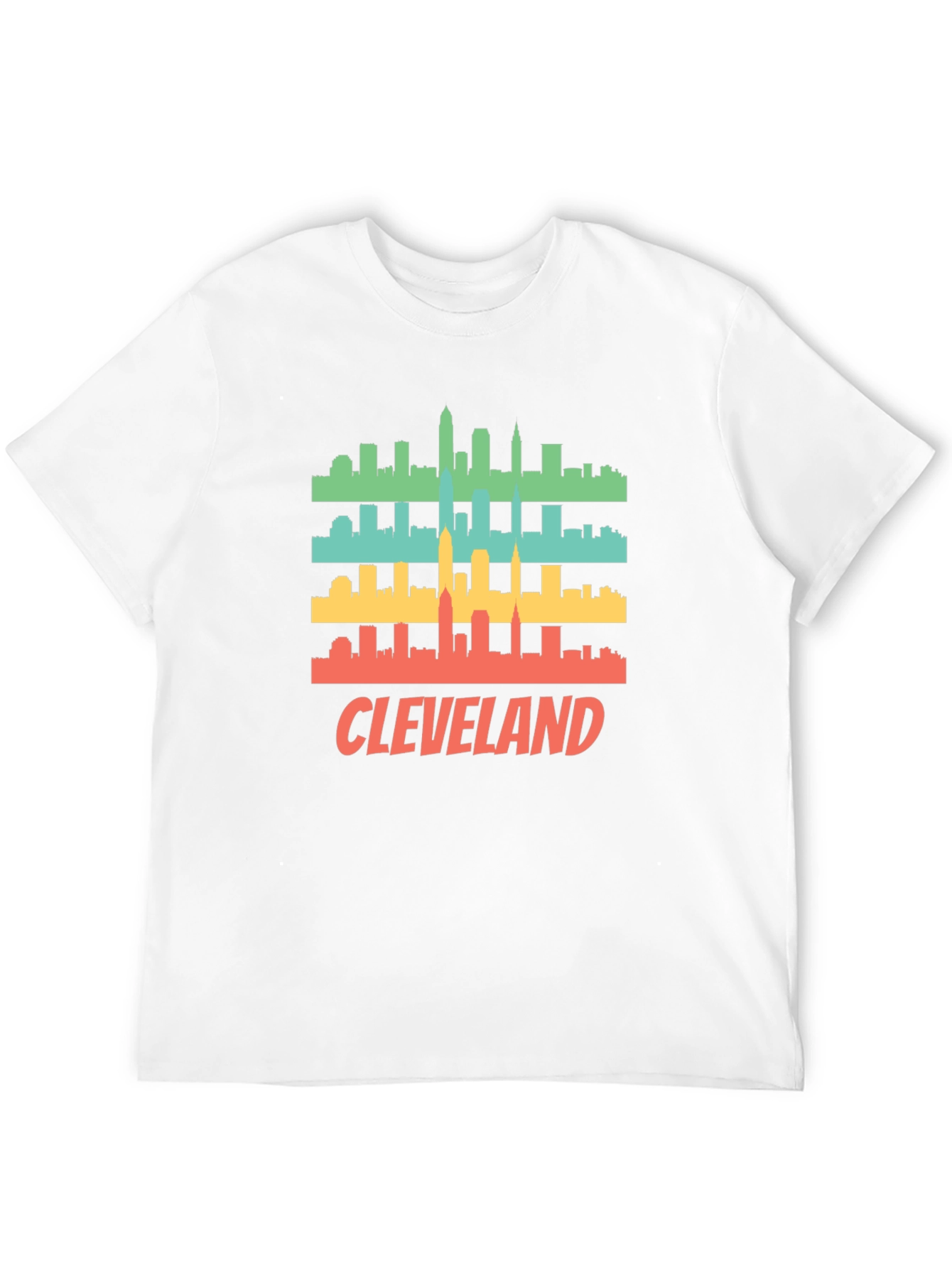 Cleveland Skyline Retro T-Shirt