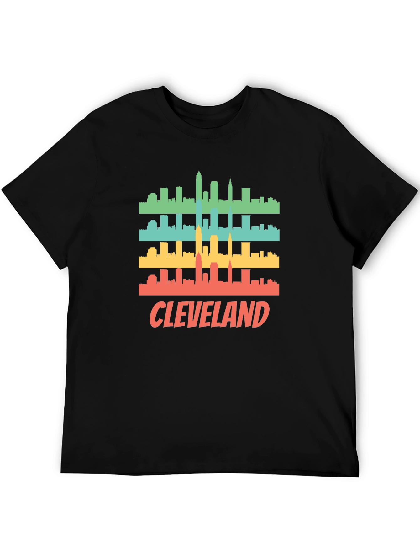 Cleveland Skyline Retro T-Shirt