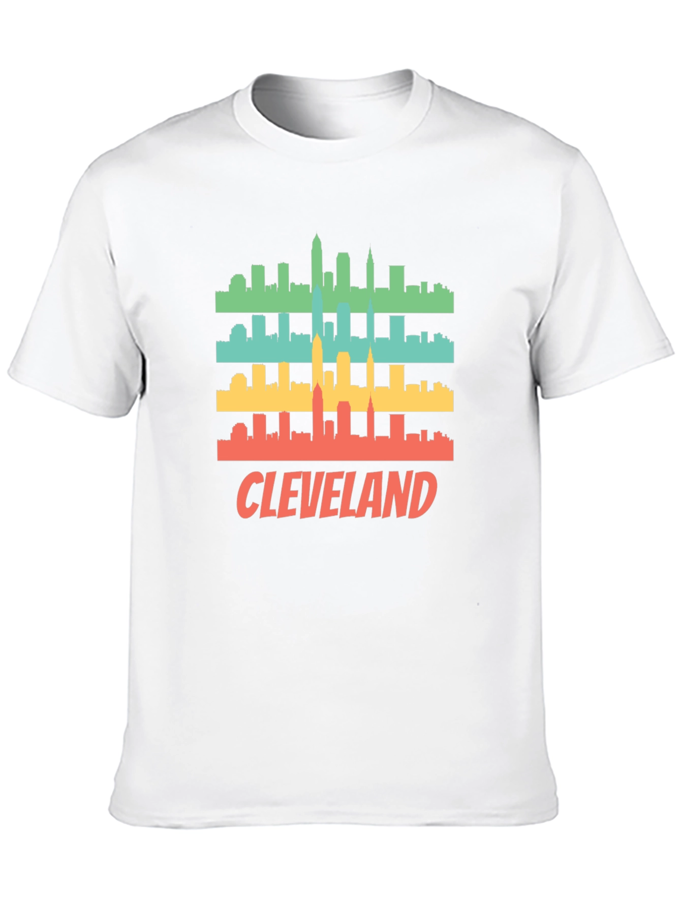 Cleveland Skyline Retro T-Shirt