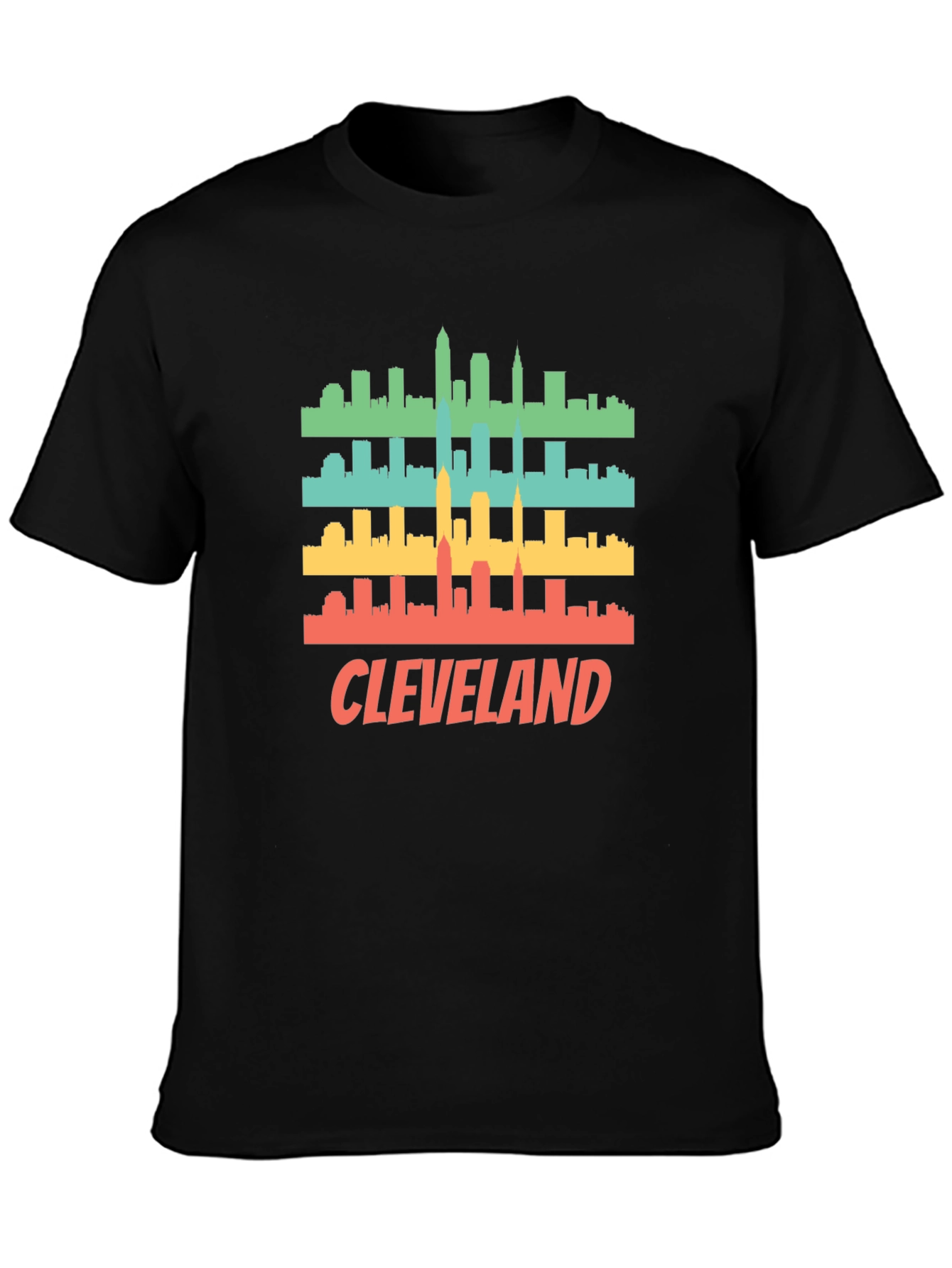 Cleveland Skyline Retro T-Shirt