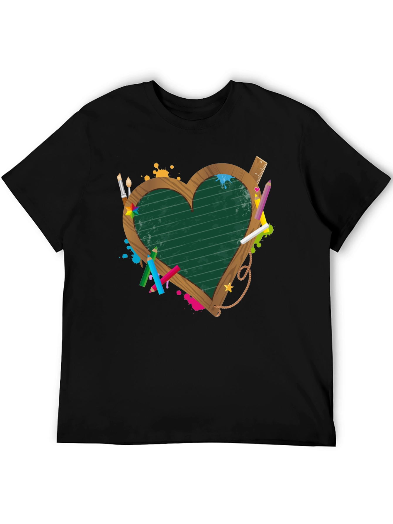 Teacher Heart Blackboard T-Shirt
