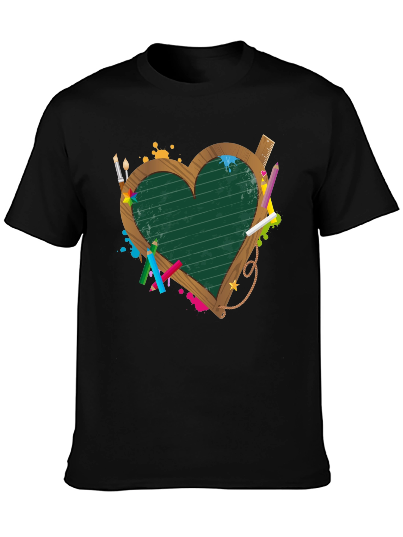 Teacher Heart Blackboard T-Shirt