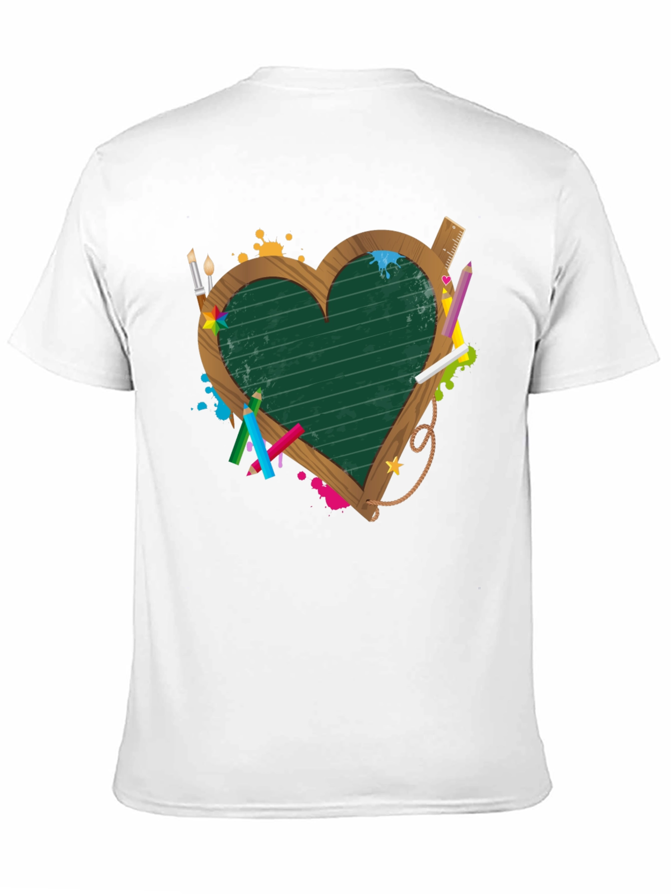 Teacher Heart Blackboard T-Shirt