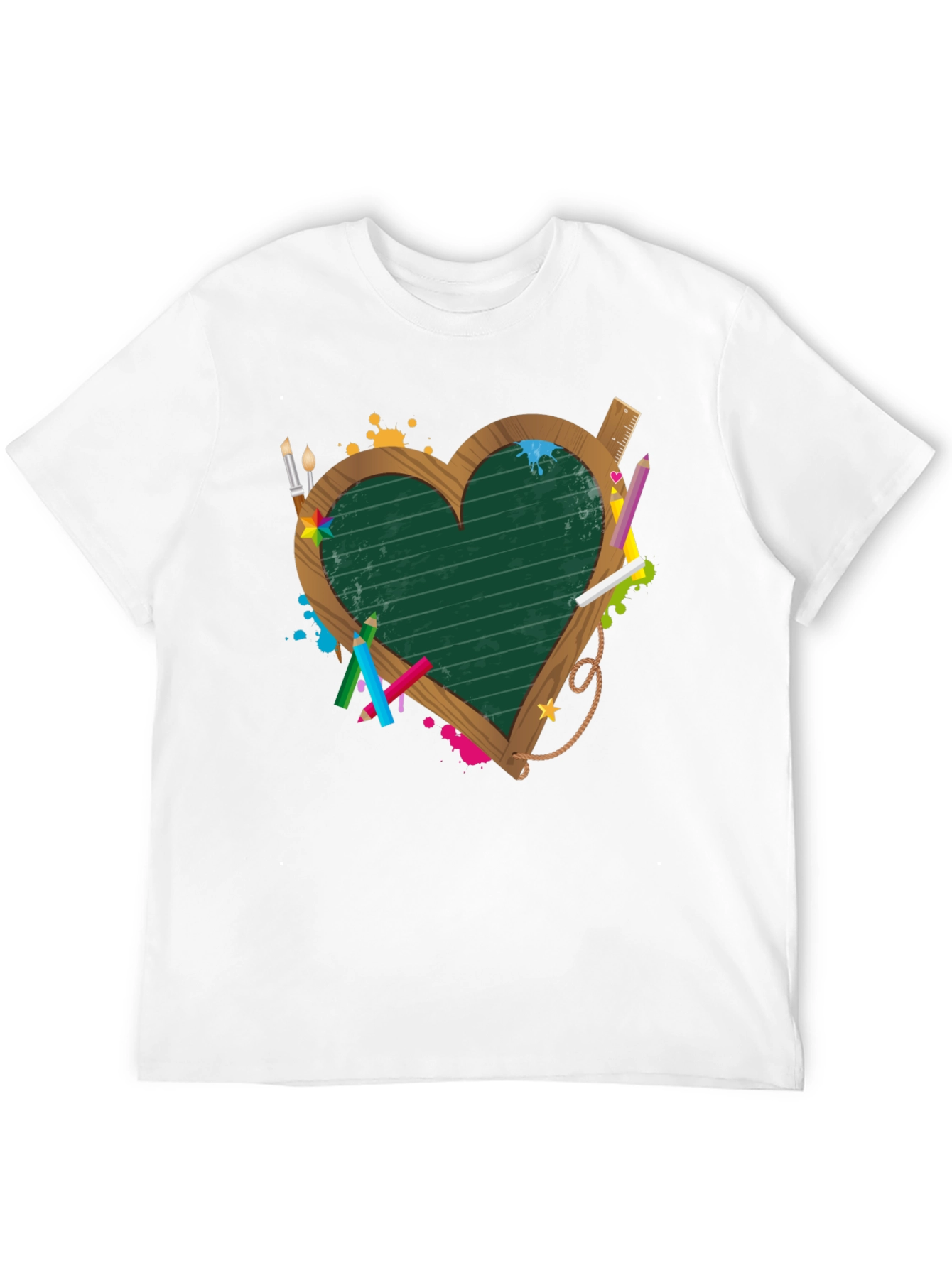 Teacher Heart Blackboard T-Shirt