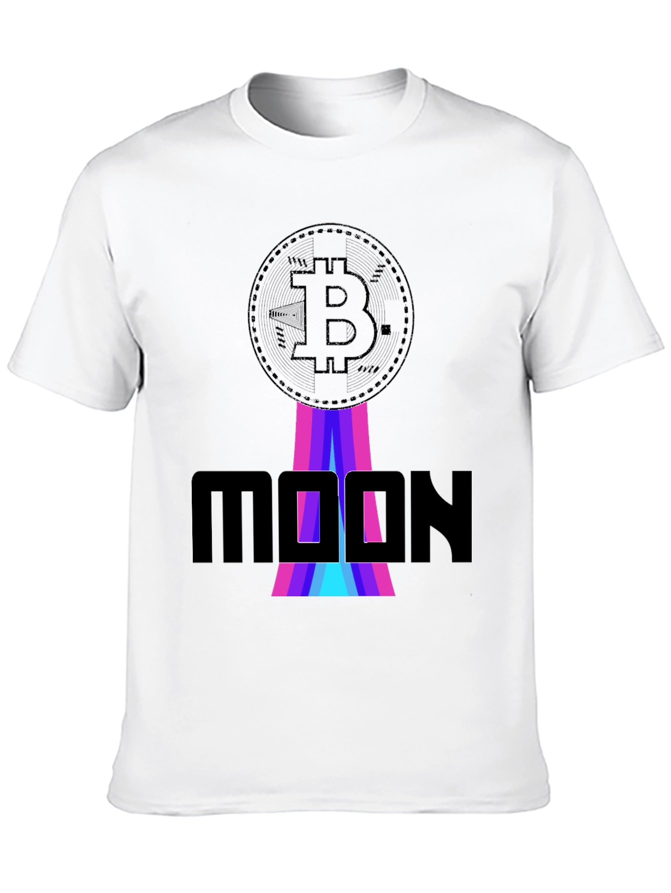 Bitcoin Moon Graphic T-Shirt - Crypto Apparel