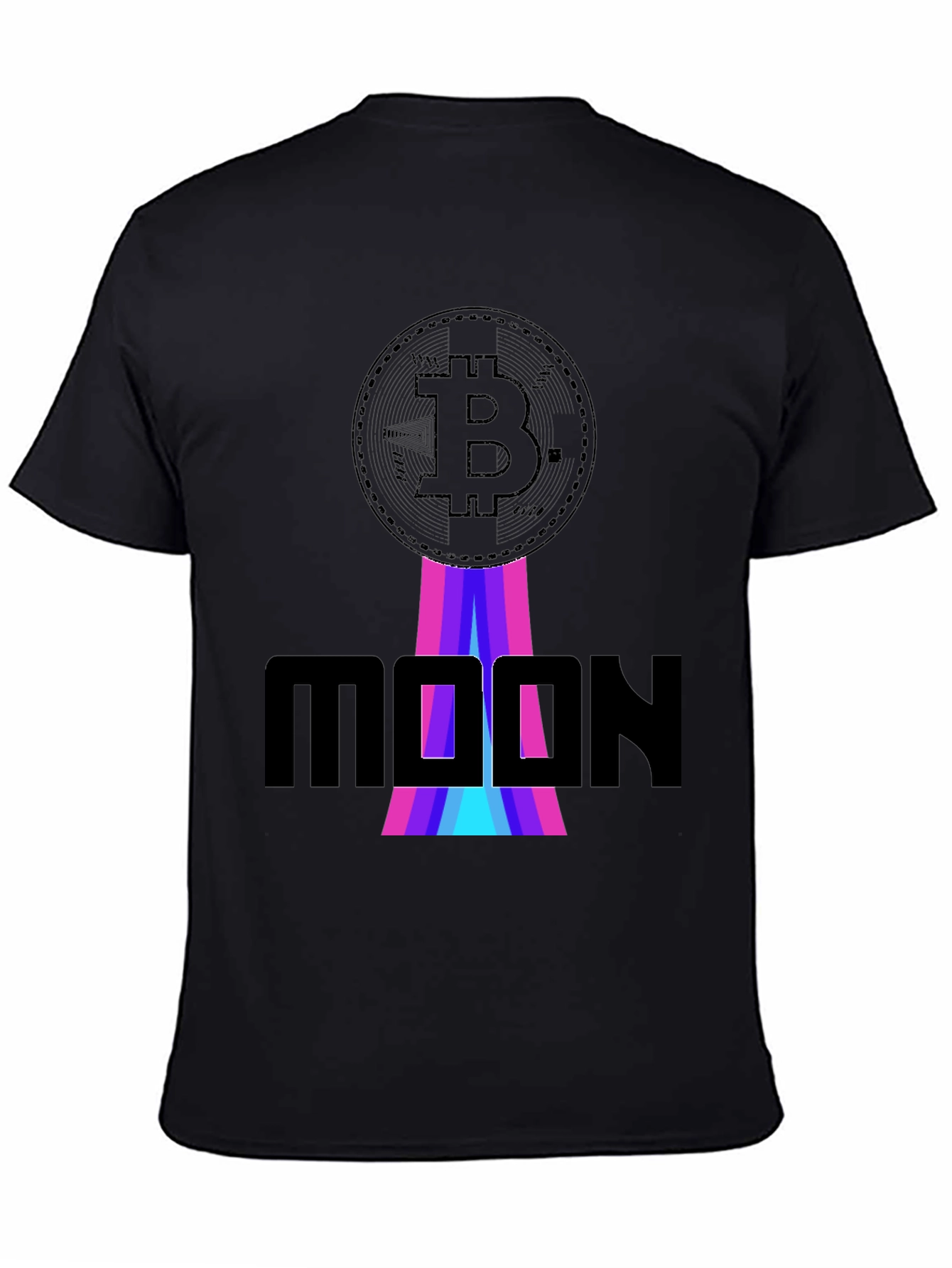Bitcoin Moon Graphic T-Shirt - Crypto Apparel