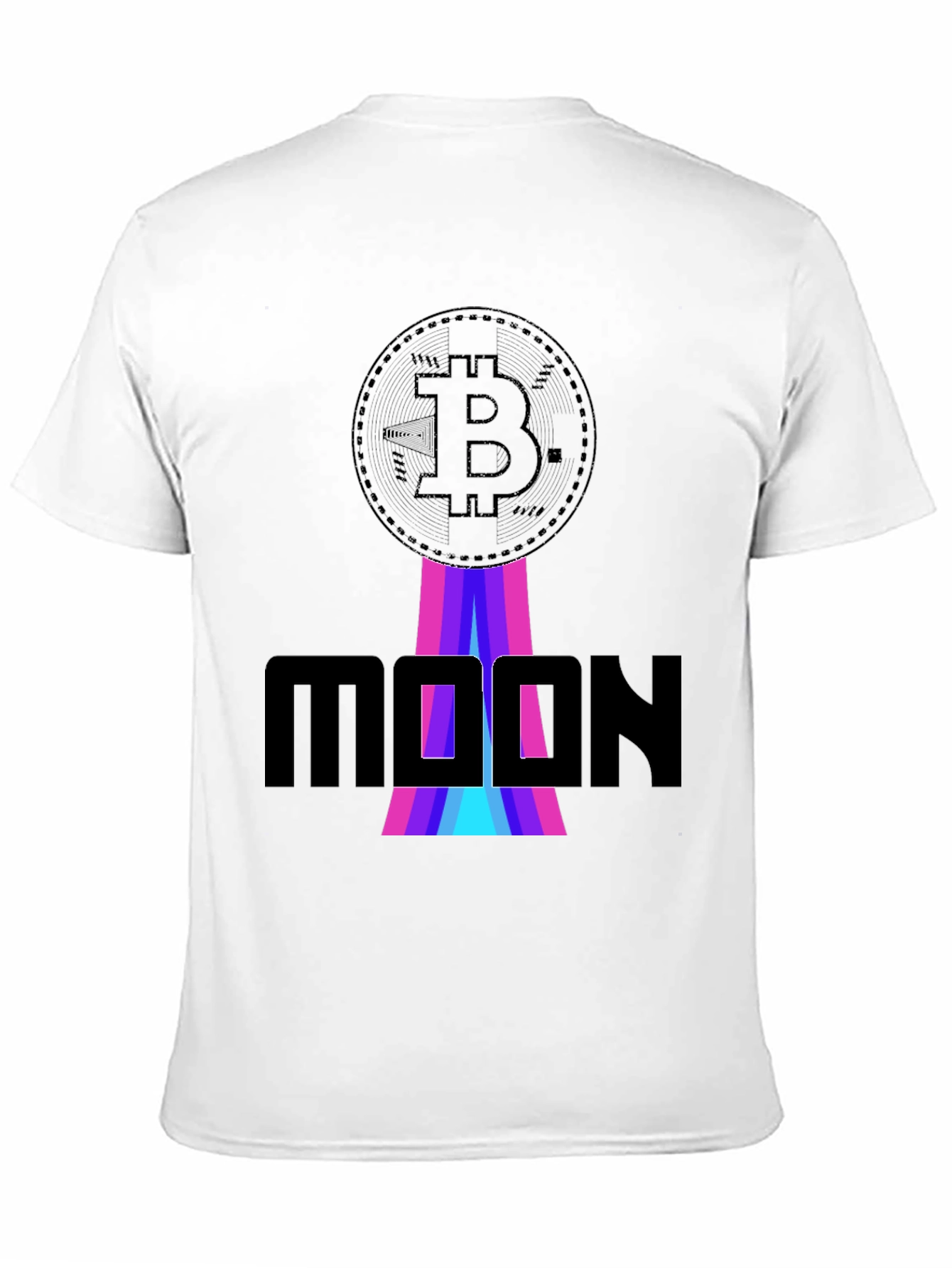 Bitcoin Moon Graphic T-Shirt - Crypto Apparel