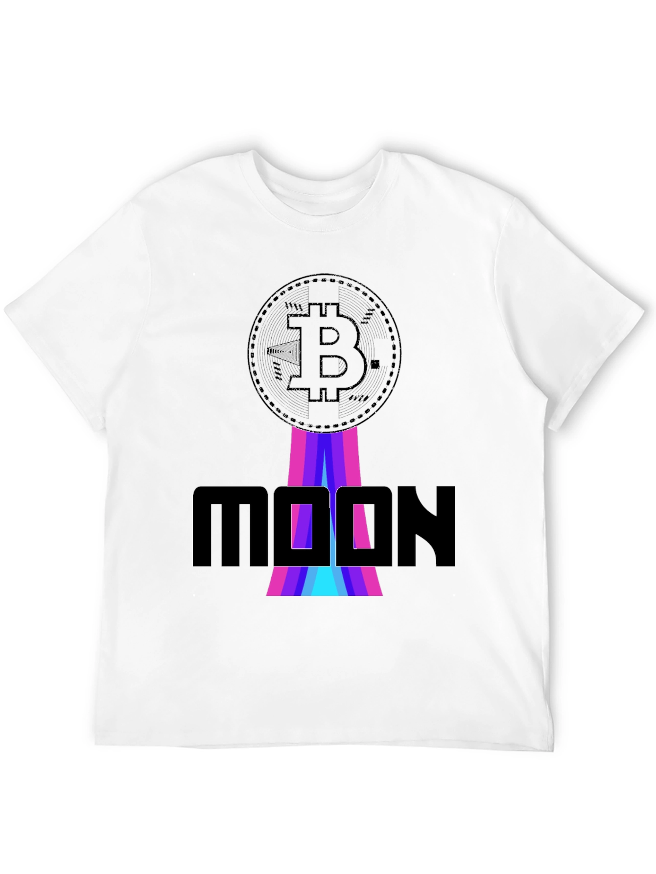 Bitcoin Moon Graphic T-Shirt - Crypto Apparel