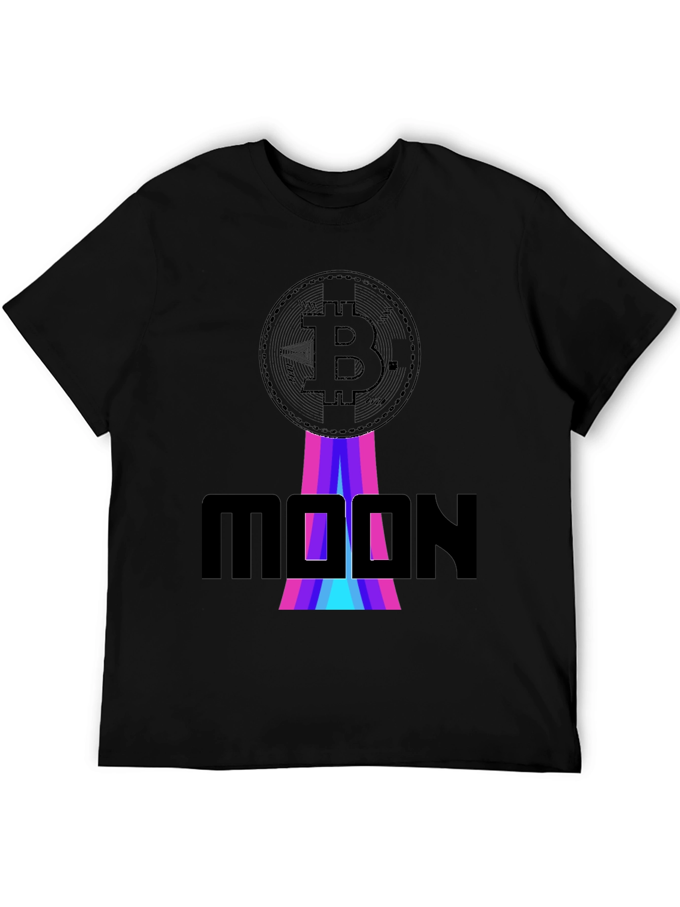 Bitcoin Moon Graphic T-Shirt - Crypto Apparel