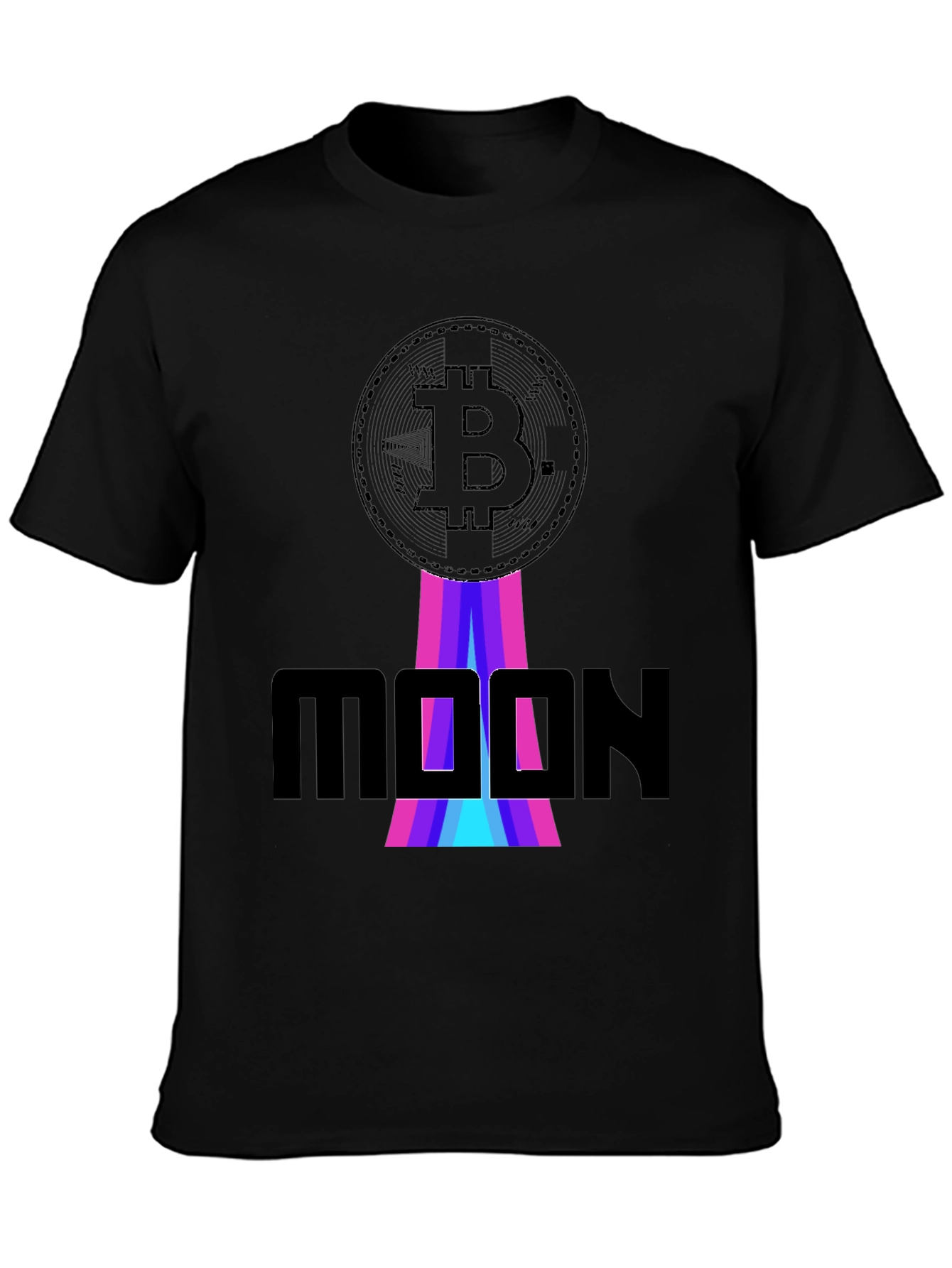 Bitcoin Moon Graphic T-Shirt - Crypto Apparel