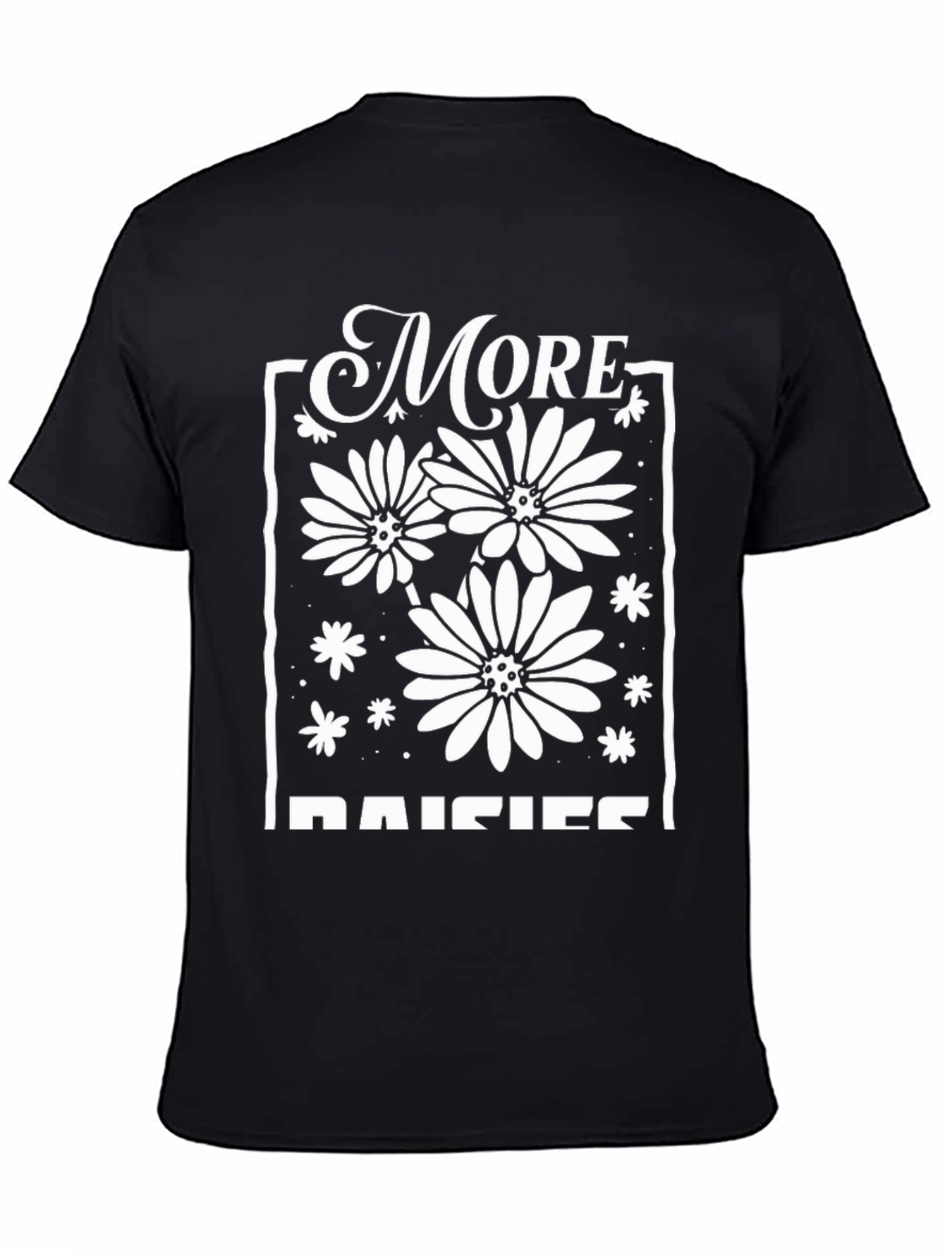 More Daisies Graphic Tee - Black