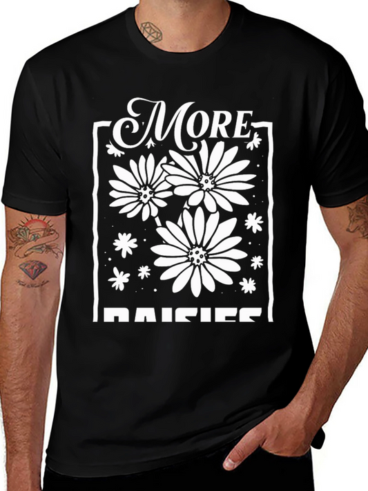 More Daisies Graphic Tee - Black