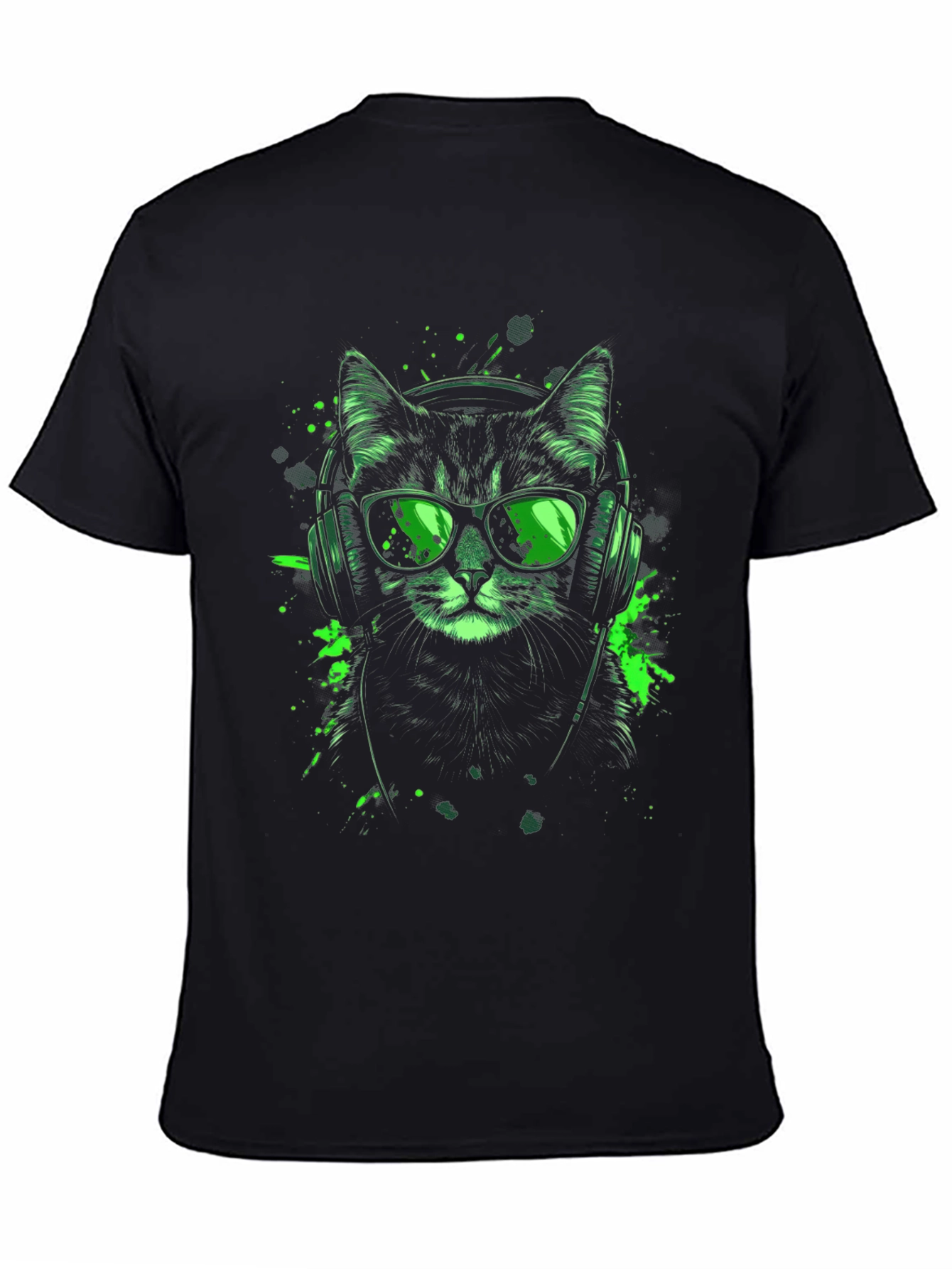 Cool Cat T-Shirt: Headphones & Shades