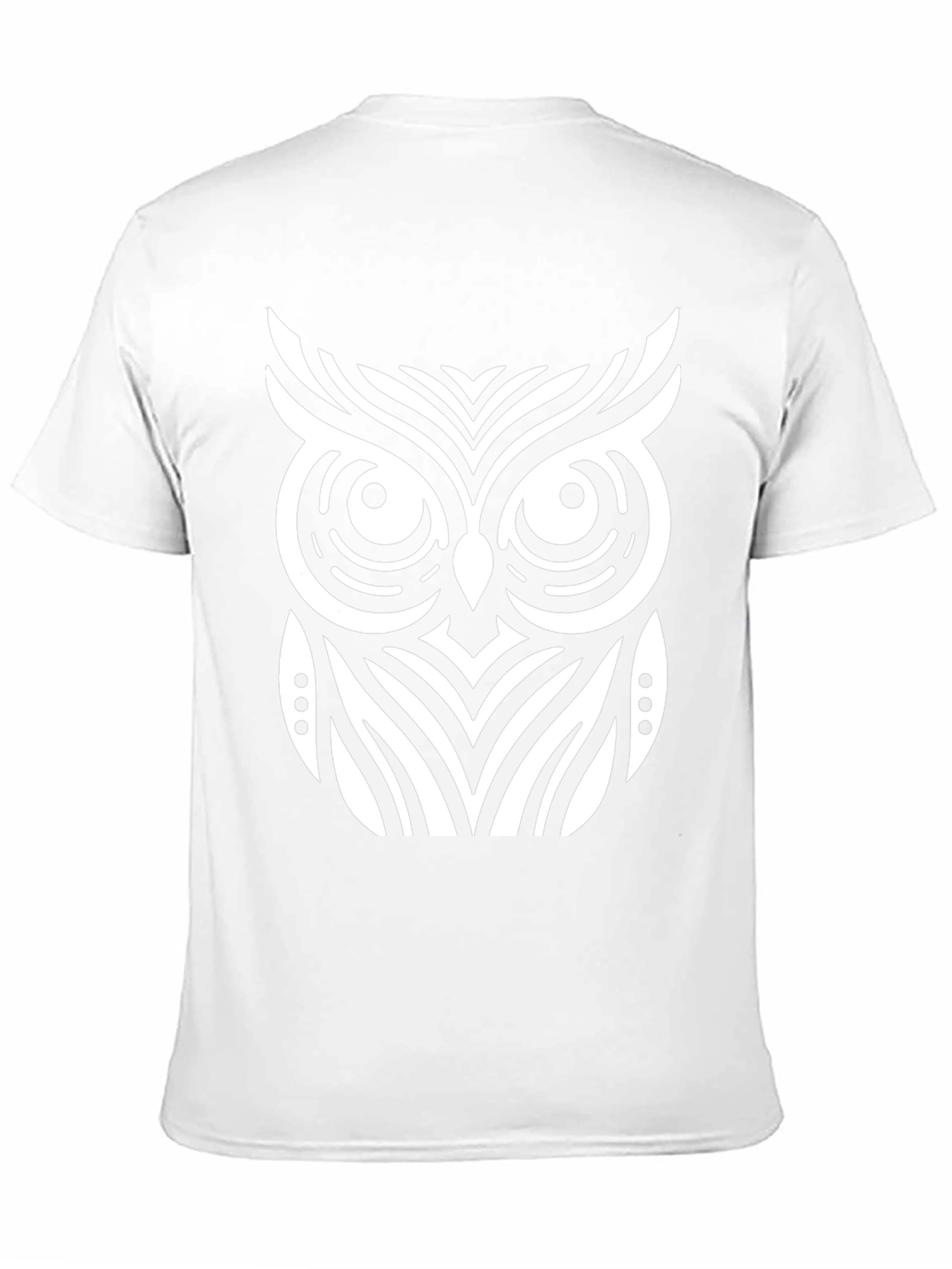 Owl Graphic T-Shirt - Black Cotton Blend