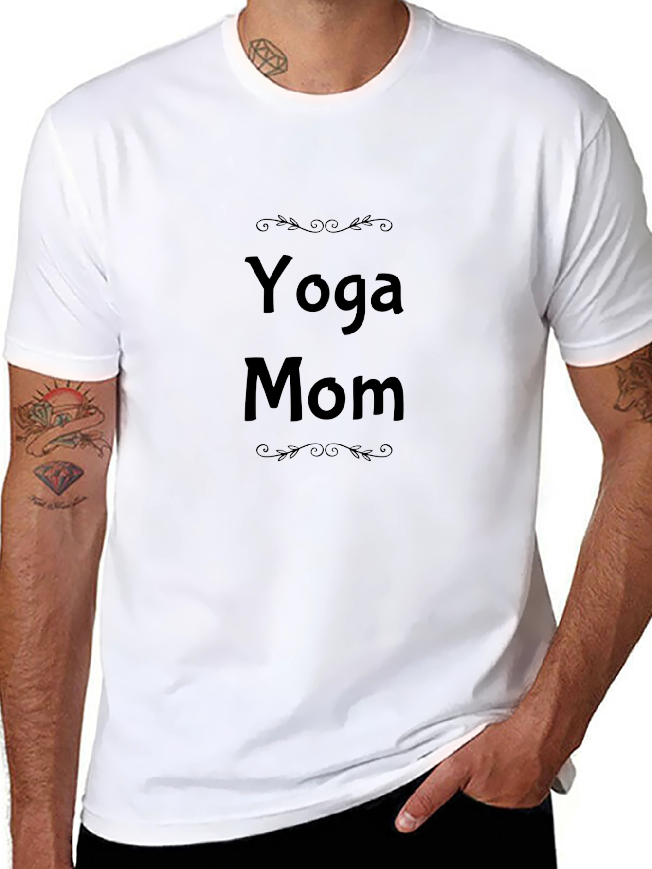 Yoga Mom Black T-Shirt - Stylish Comfort