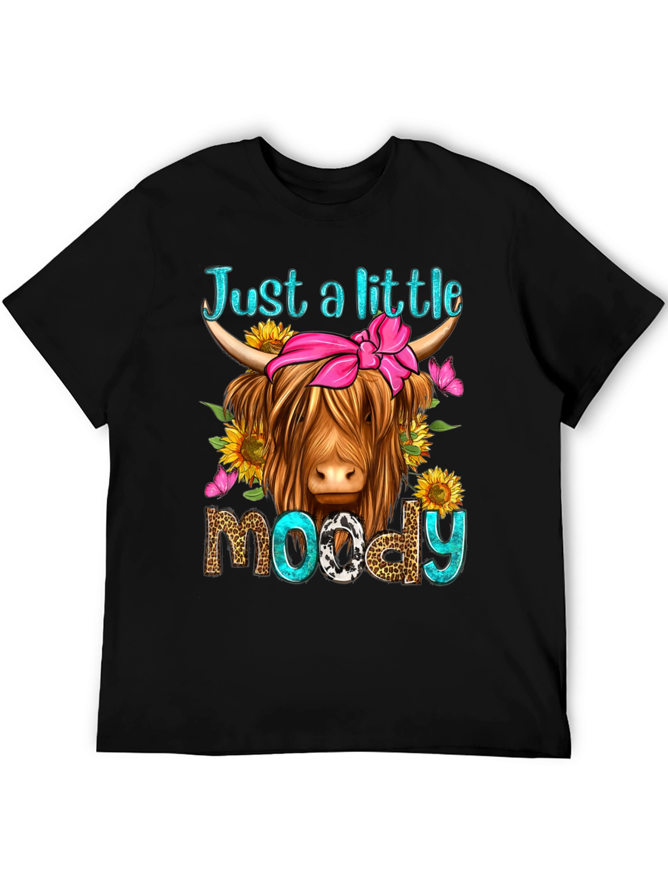 Just a Little Moody Highland Cow T-Shirt
