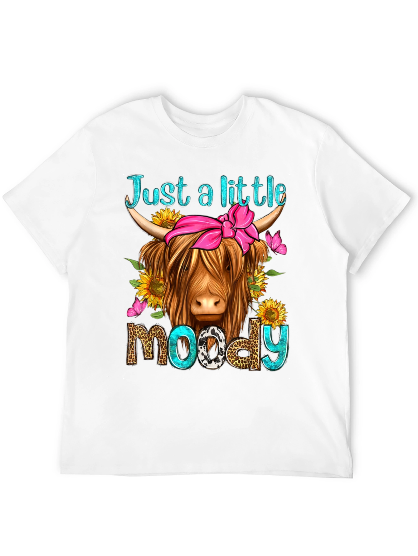 Just a Little Moody Highland Cow T-Shirt