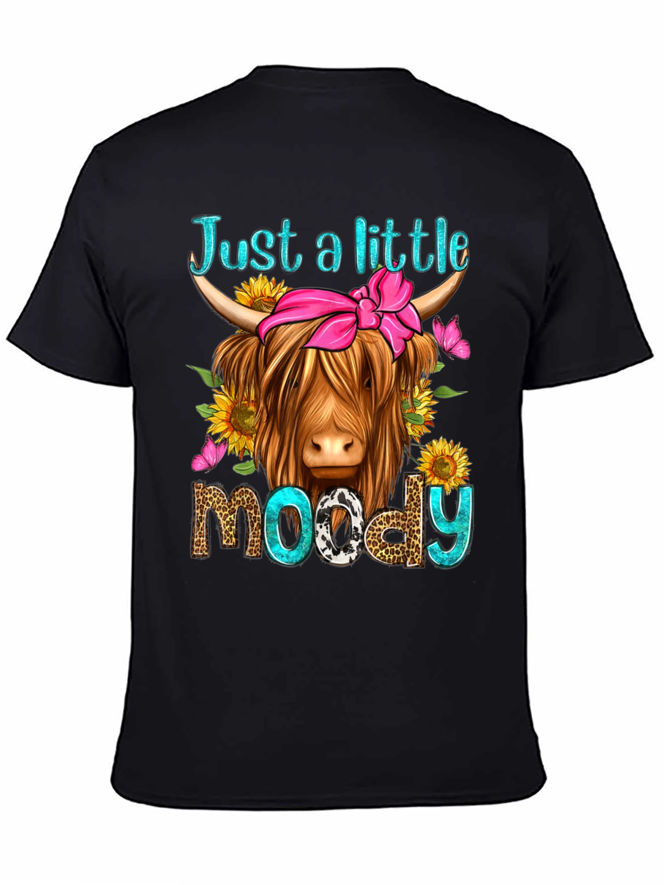 Just a Little Moody Highland Cow T-Shirt