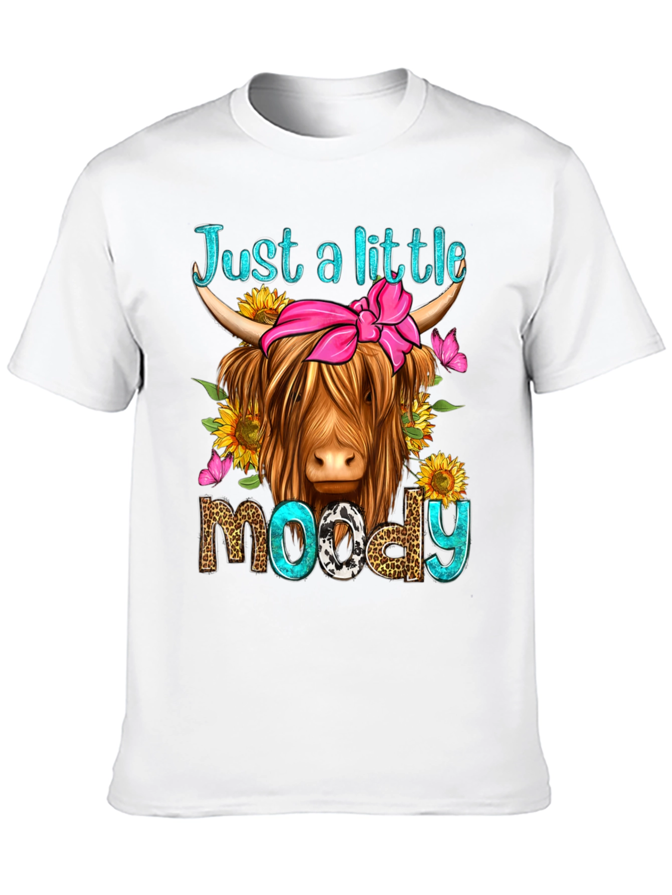 Just a Little Moody Highland Cow T-Shirt