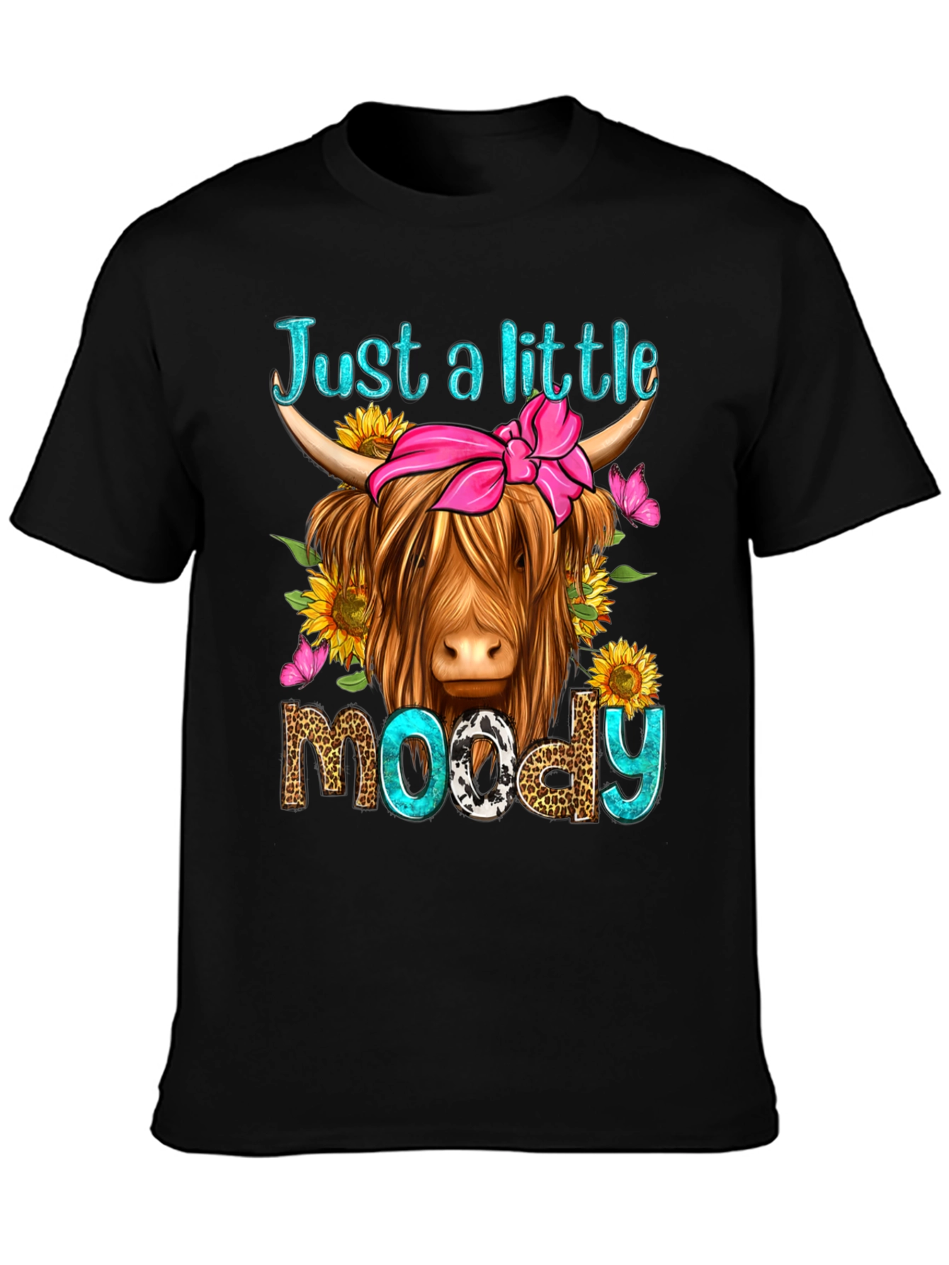 Just a Little Moody Highland Cow T-Shirt