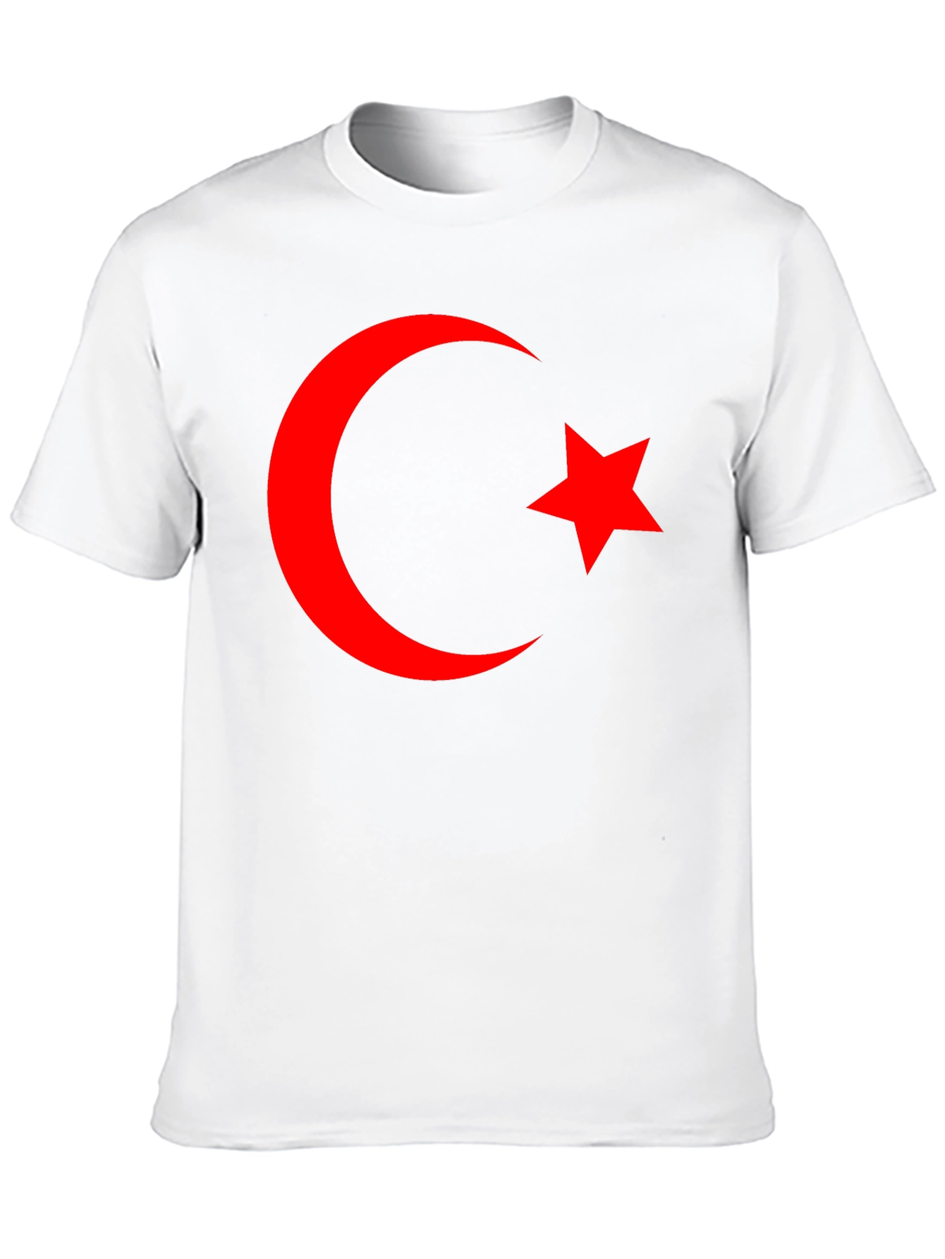 Crescent Moon & Star Graphic Tee - Black