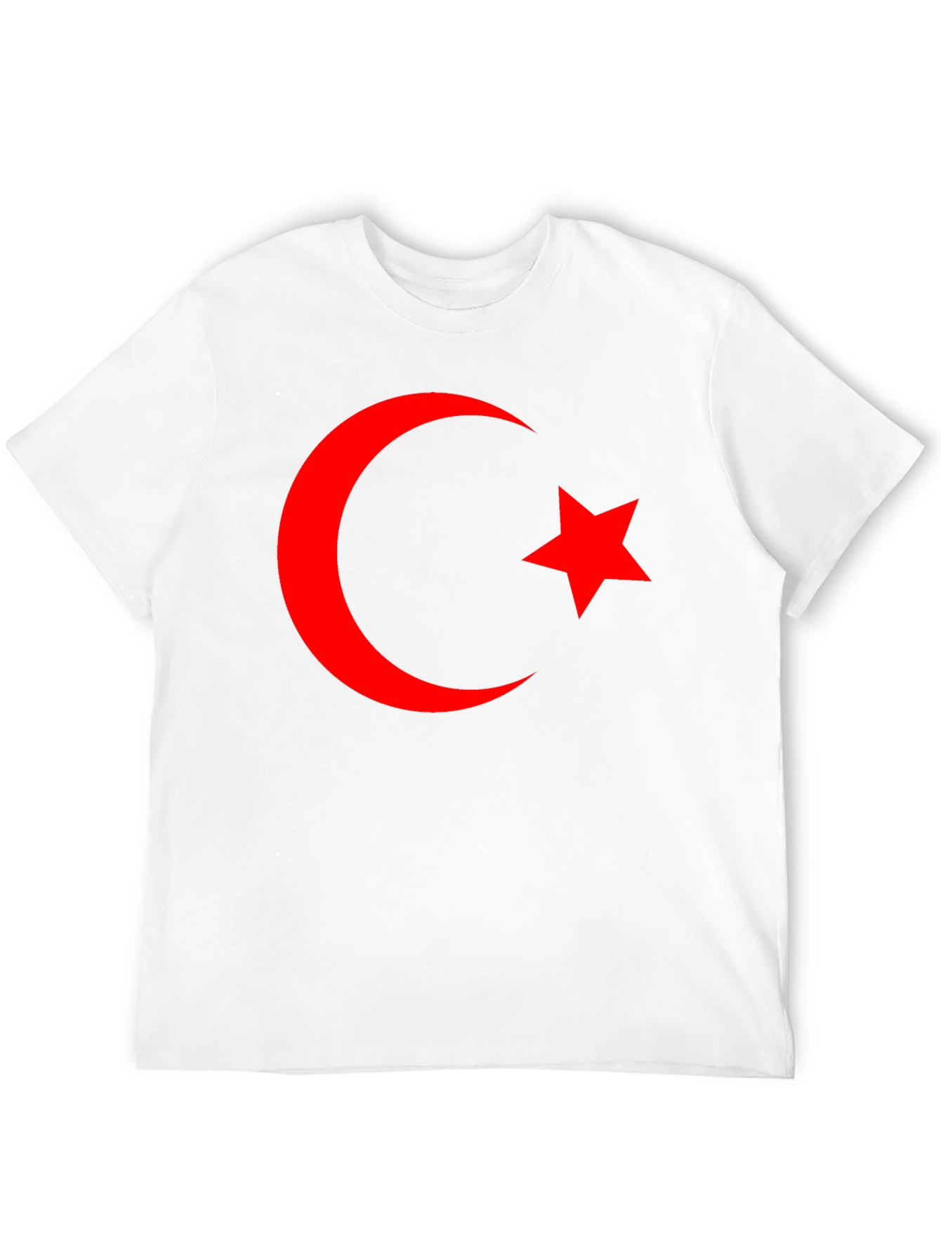 Crescent Moon & Star Graphic Tee - Black