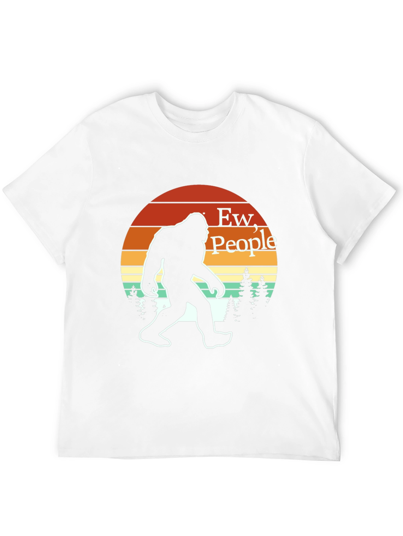 Ew People Bigfoot T-Shirt Retro Sasquatch Tee