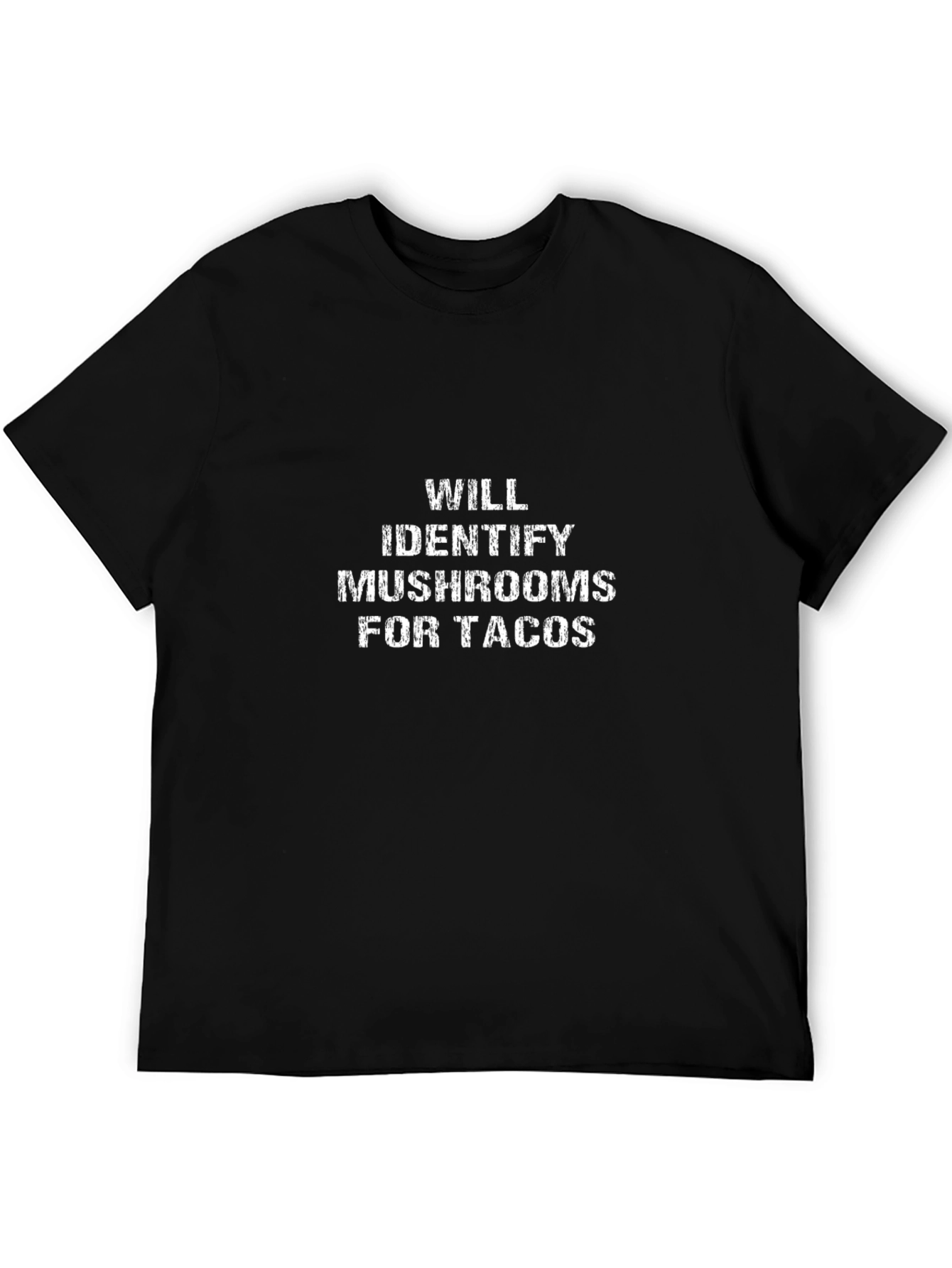 Mushroom Identifier Tacos Funny Graphic T-Shirt