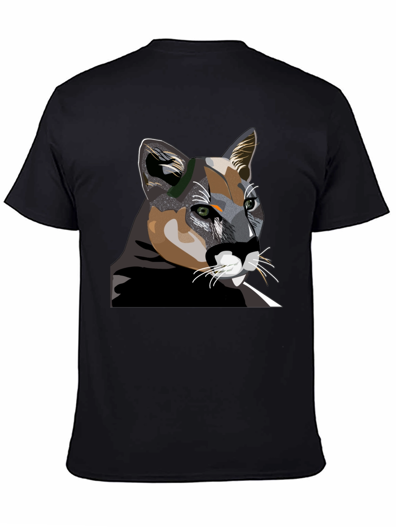 Cool Cat Graphic T-Shirt - Black Cotton Tee
