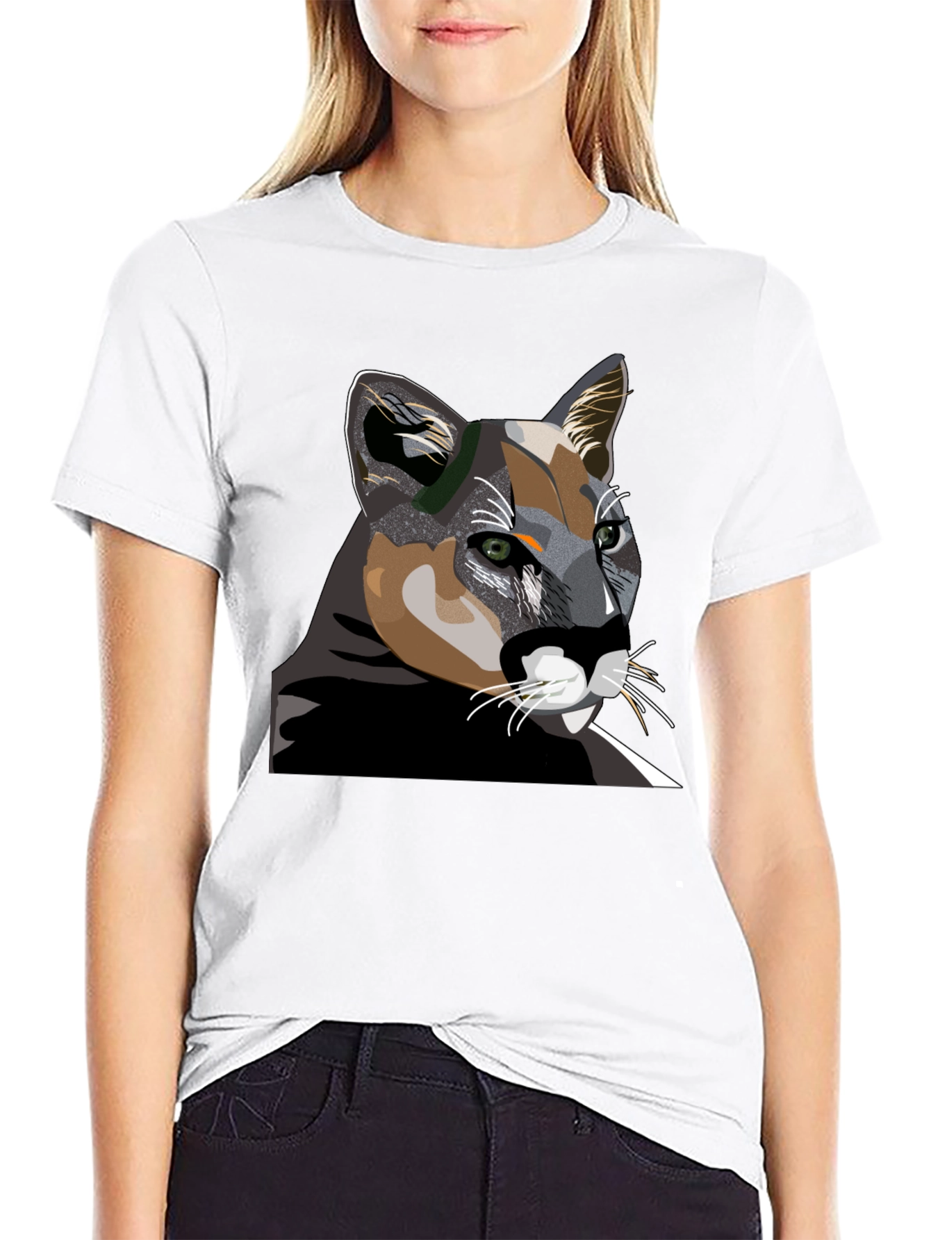 Cool Cat Graphic T-Shirt - Black Cotton Tee