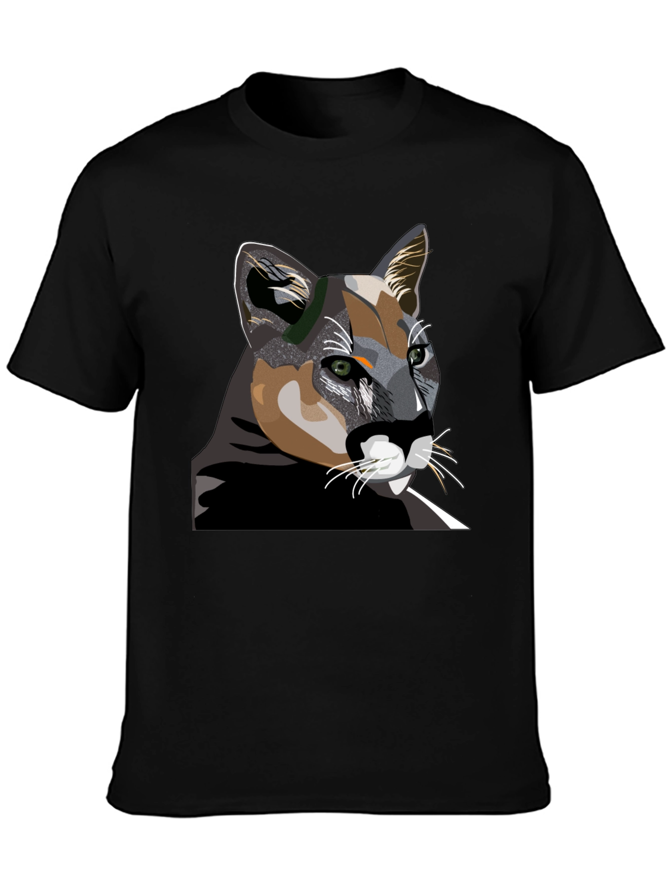 Cool Cat Graphic T-Shirt - Black Cotton Tee