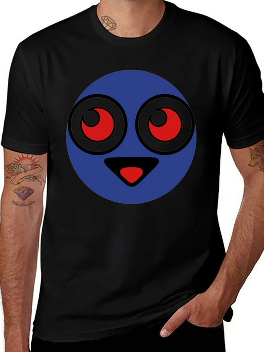 Funny Cartoon Face Graphic T-Shirt
