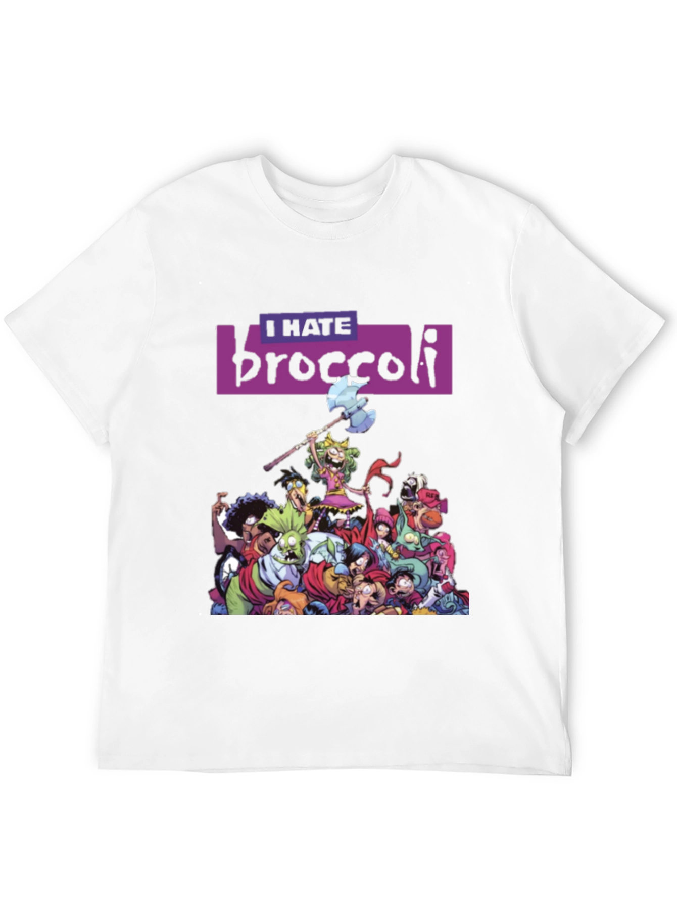 I Hate Broccoli T-Shirt - Quirky Graphic Tee