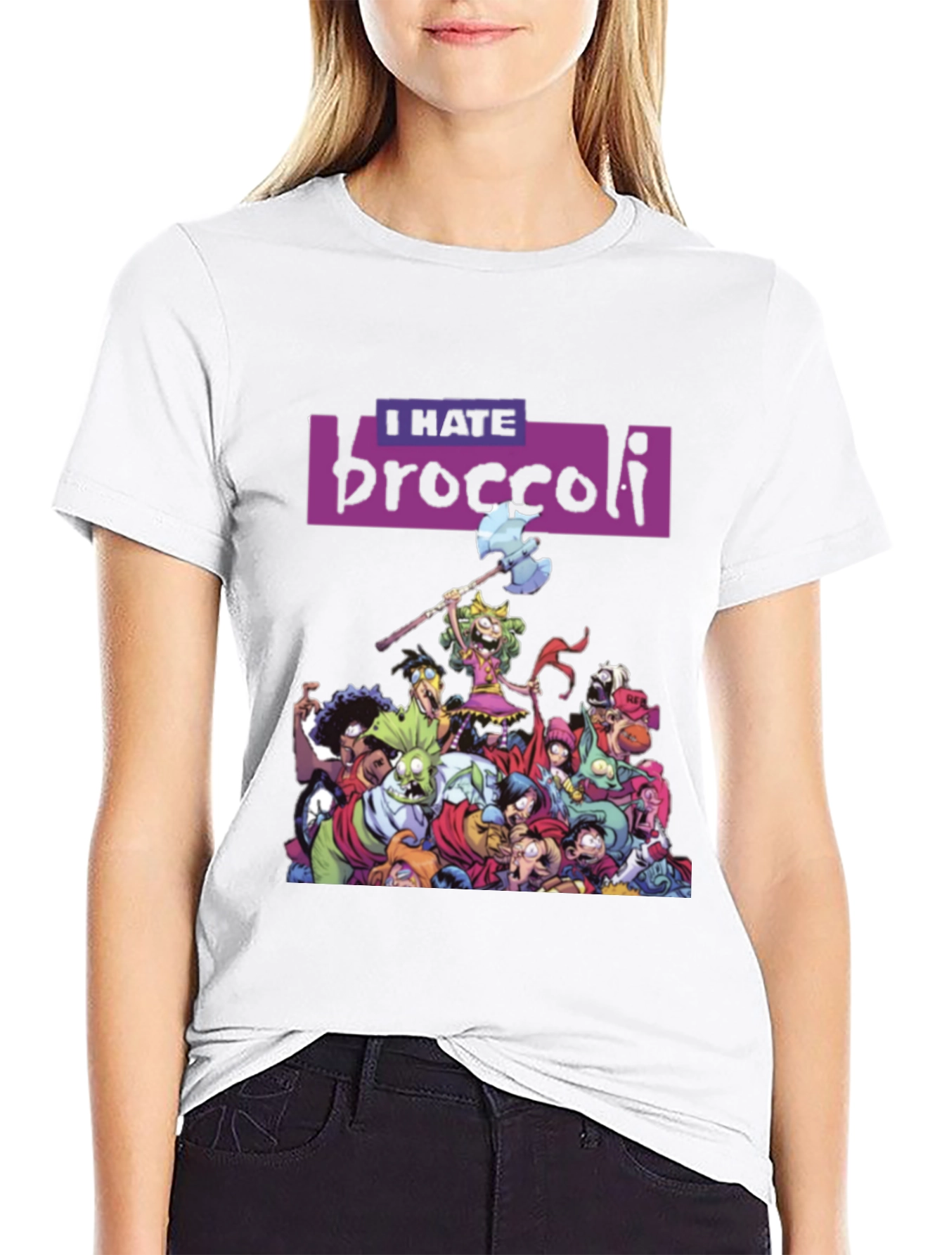 I Hate Broccoli T-Shirt - Quirky Graphic Tee