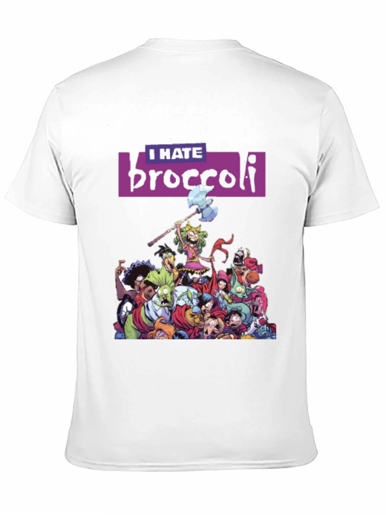 I Hate Broccoli T-Shirt - Quirky Graphic Tee
