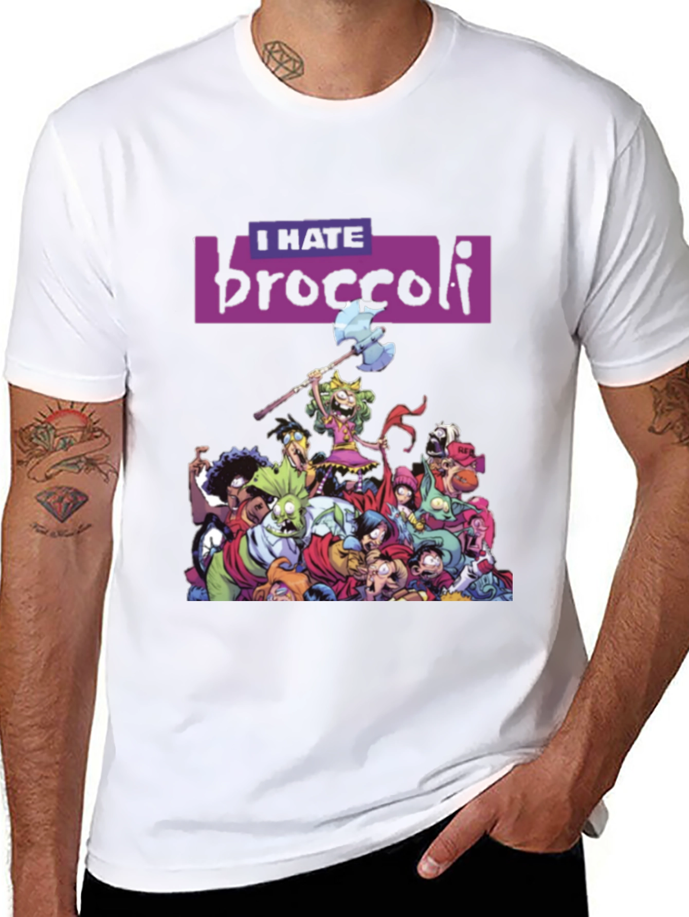 I Hate Broccoli T-Shirt - Quirky Graphic Tee