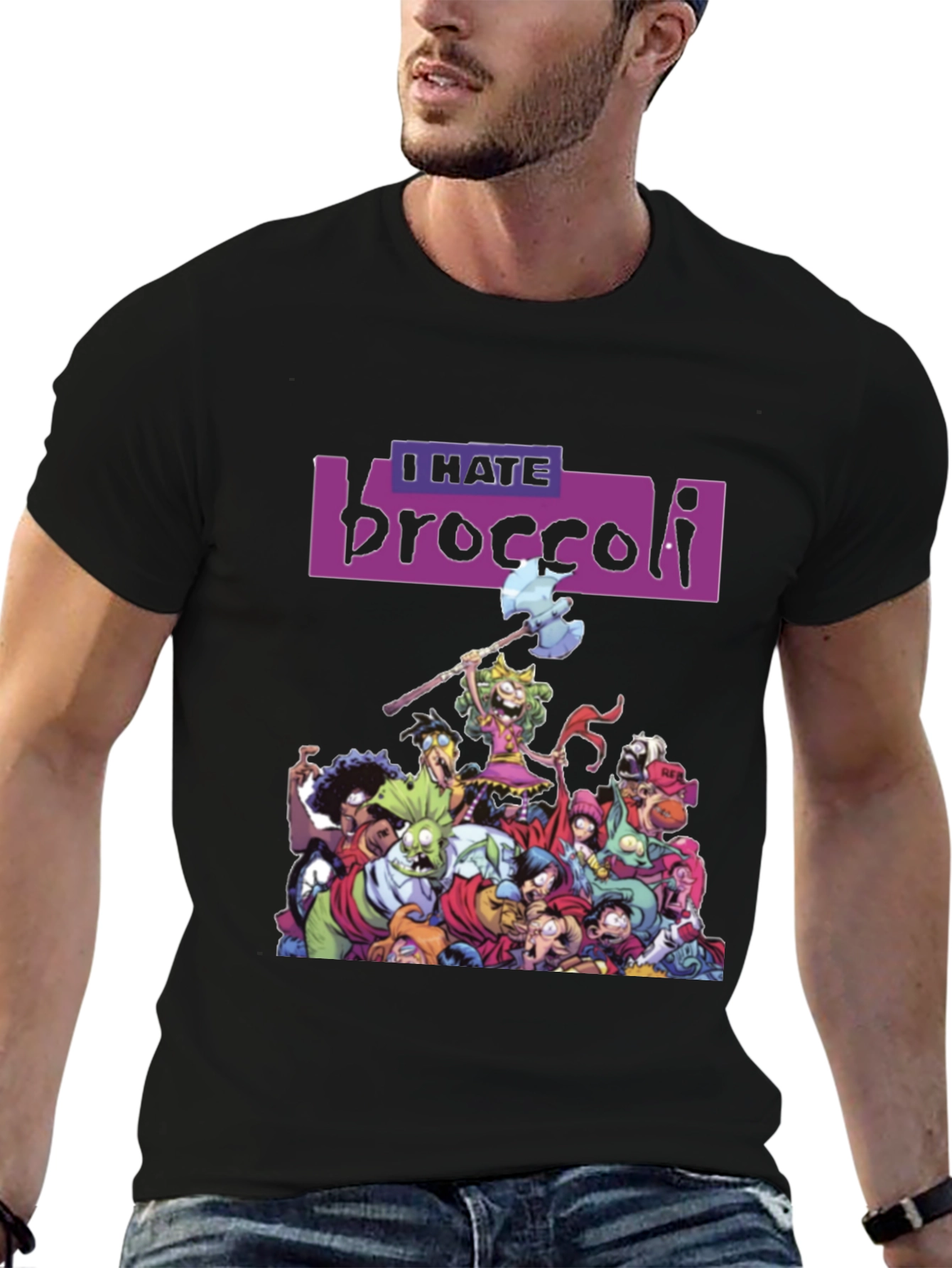 I Hate Broccoli T-Shirt - Quirky Graphic Tee