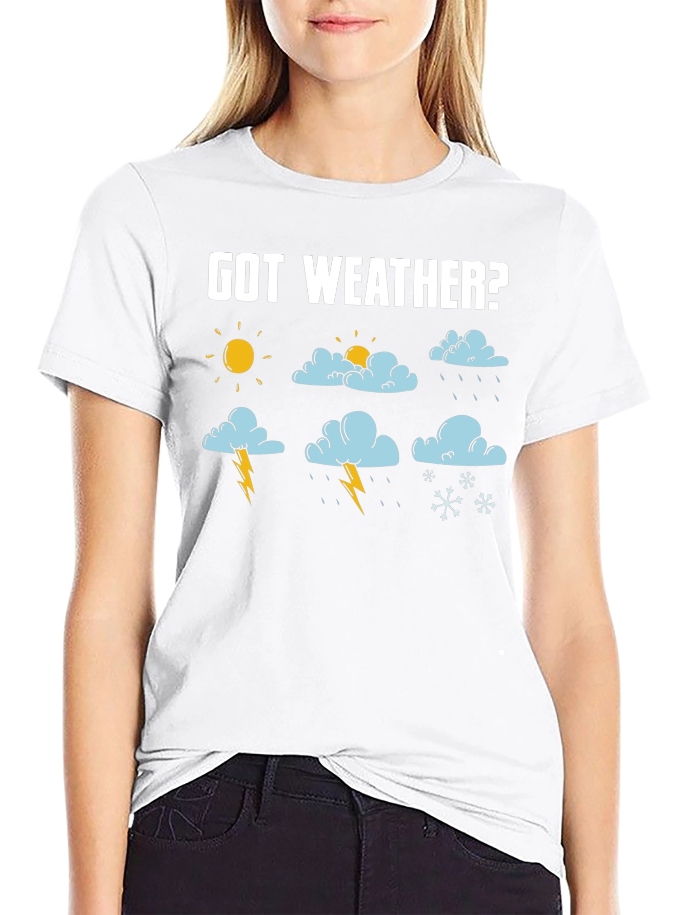 Got Weather? Funny Weather Graphic Black T-Shirt