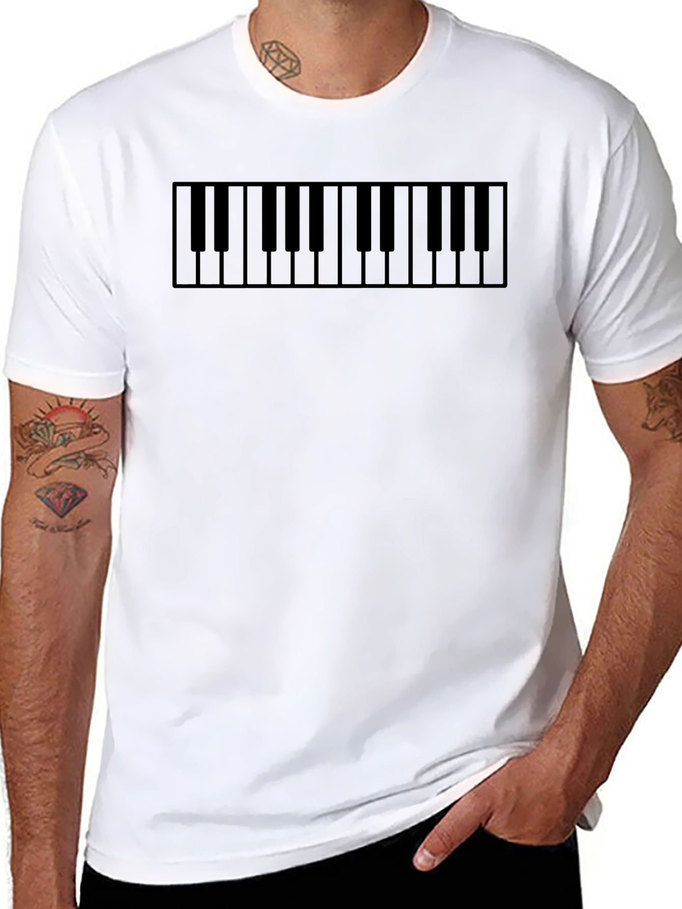 Piano Keys Graphic Tee - Musicians Essential