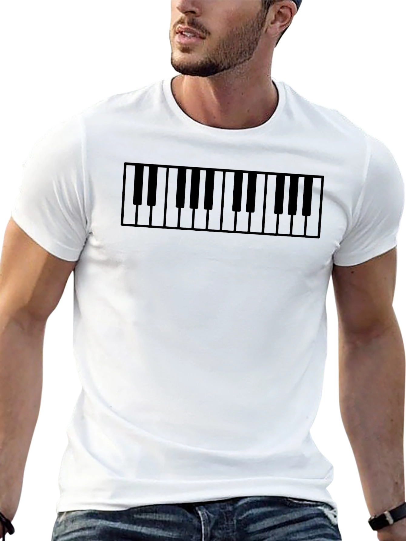 Piano Keys Graphic Tee - Musicians Essential