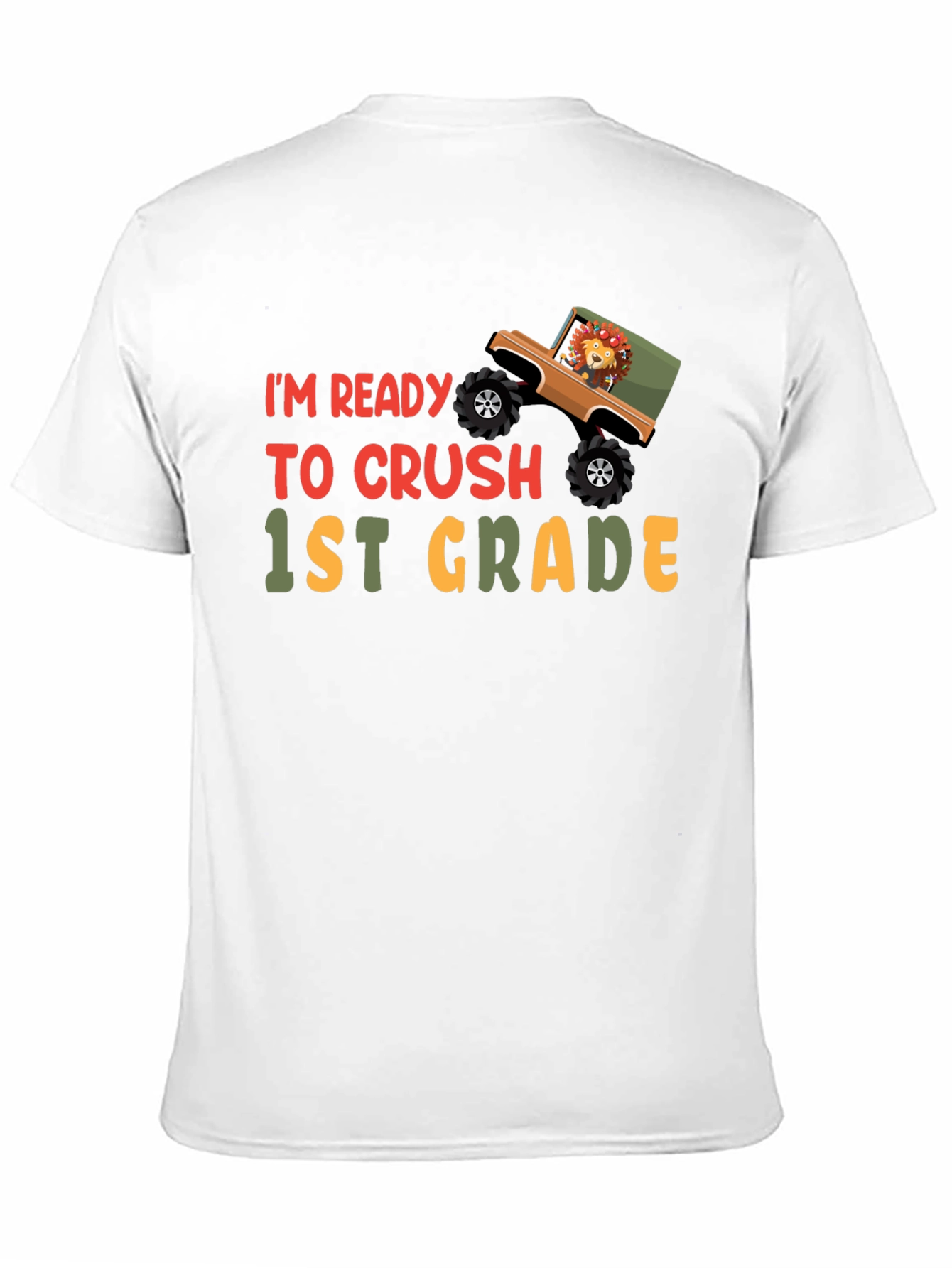 Ready to Crush 1st Grade Monster Truck Kids T-Shirt