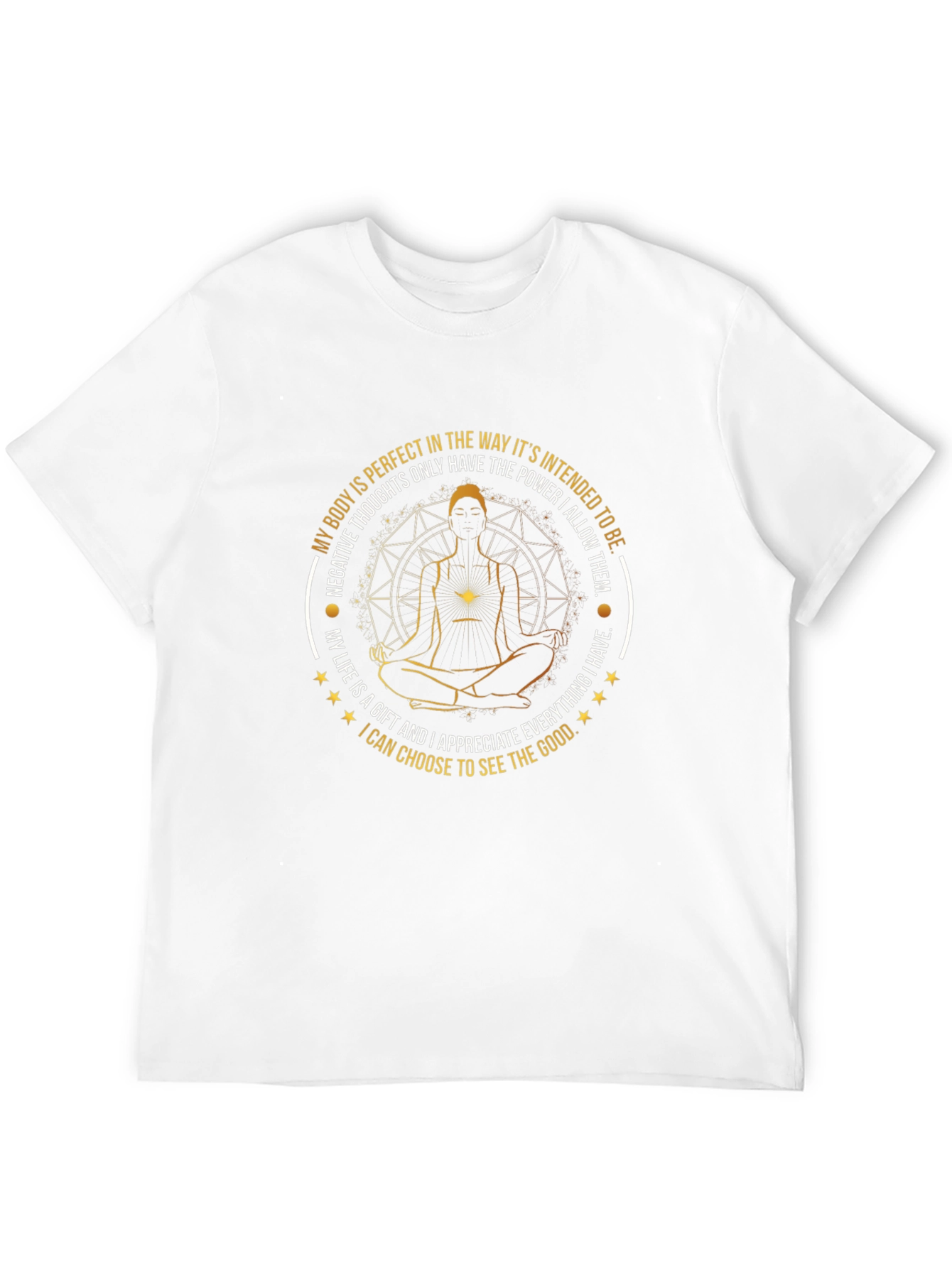 Mindful Meditation Graphic Tee - Black