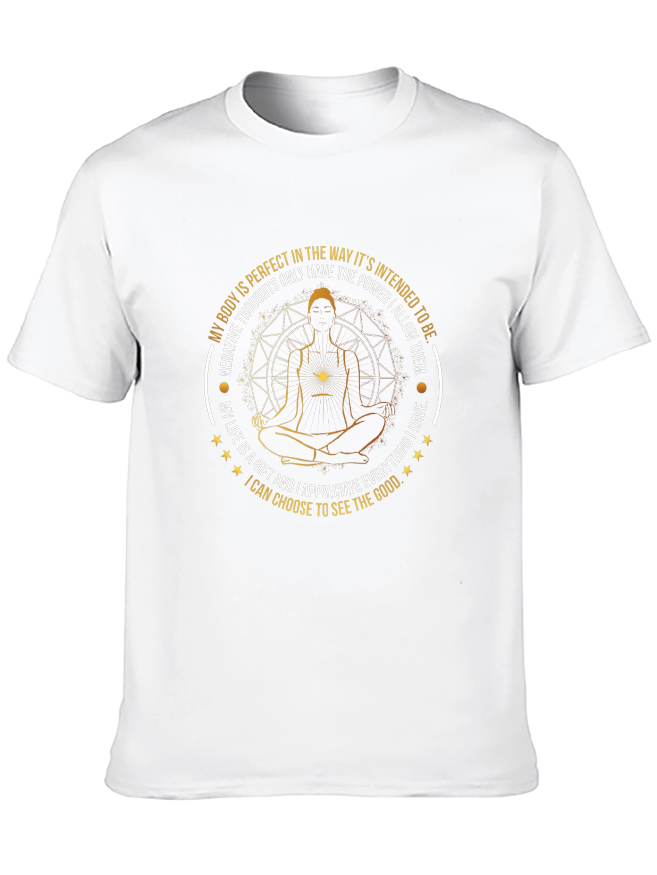 Mindful Meditation Graphic Tee - Black