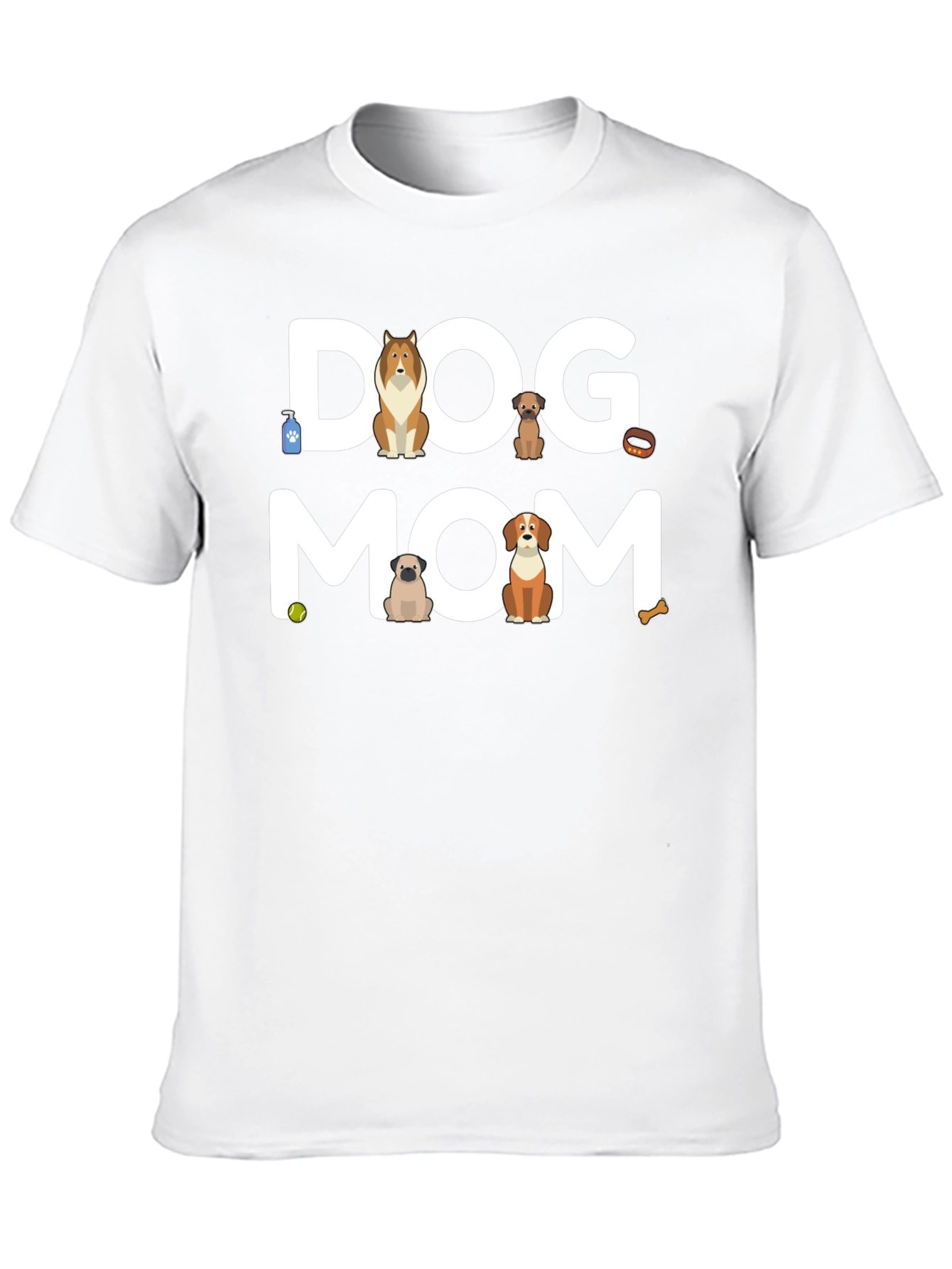 Dog Mom Graphic T-Shirt - Cute Canine Lover Tee