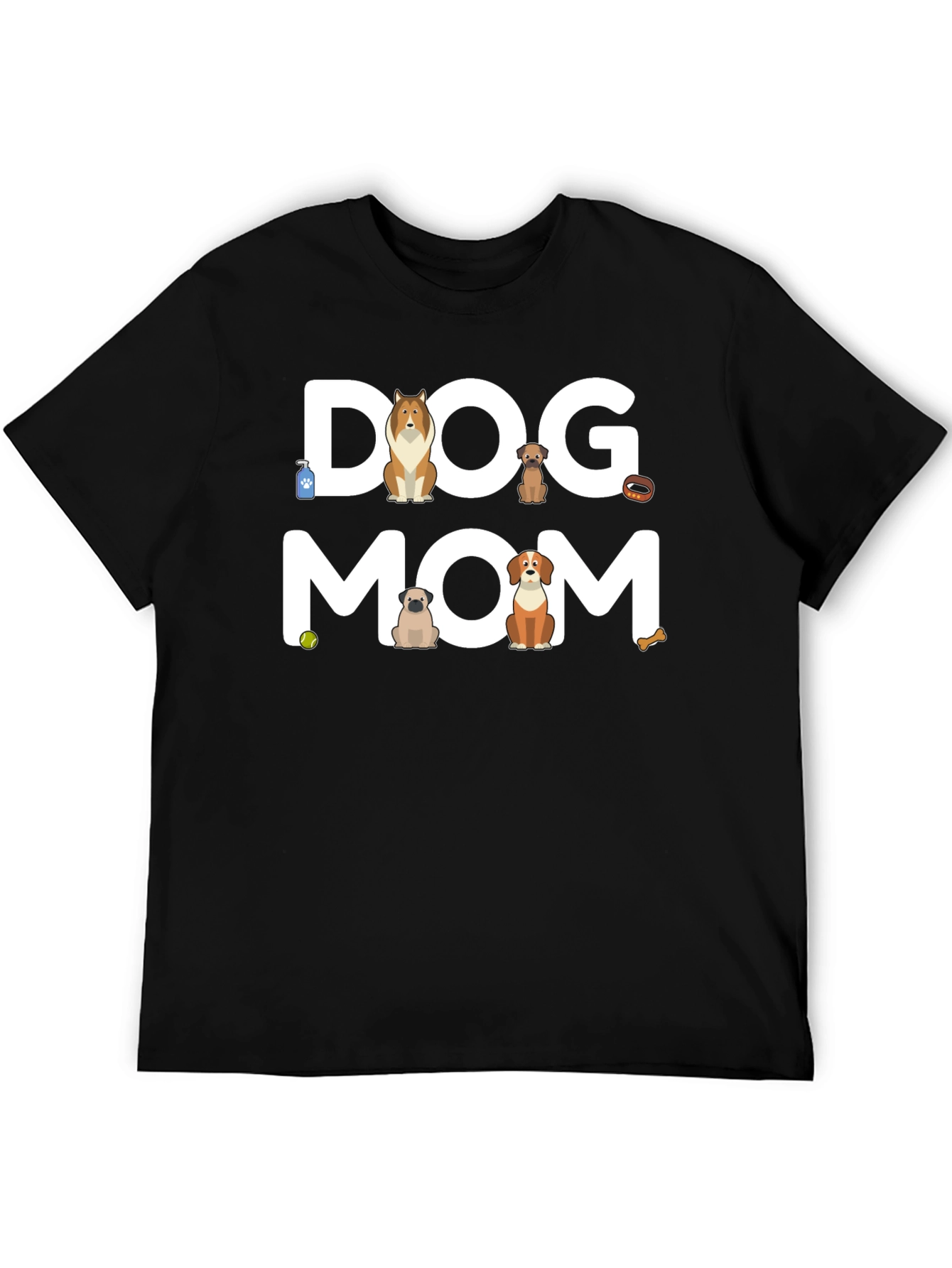 Dog Mom Graphic T-Shirt - Cute Canine Lover Tee