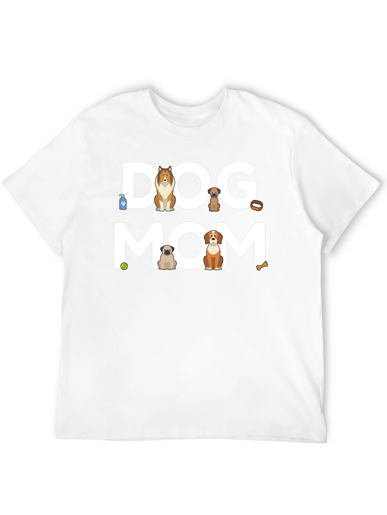 Dog Mom Graphic T-Shirt - Cute Canine Lover Tee