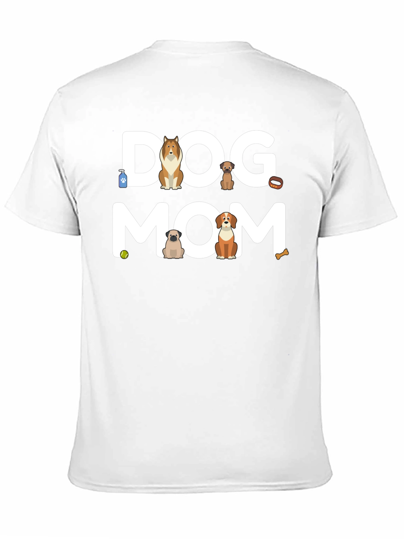 Dog Mom Graphic T-Shirt - Cute Canine Lover Tee