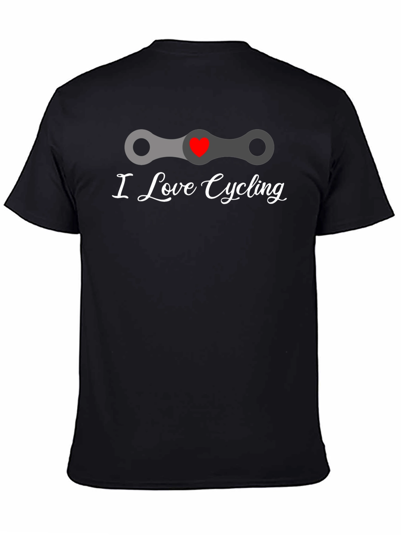 I Love Cycling Black T-Shirt